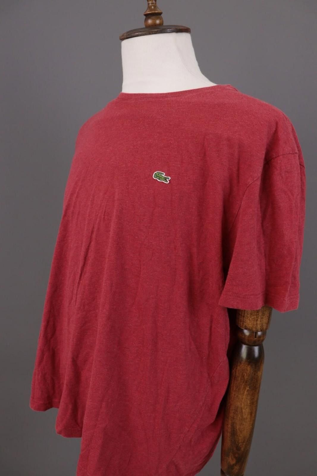 Lacoste Lacoste Red Crew Neck Short Sleeve T-Shirt Size 8 / 3XL Size US XXL / EU 58 / 5 - 8 Thumbnail