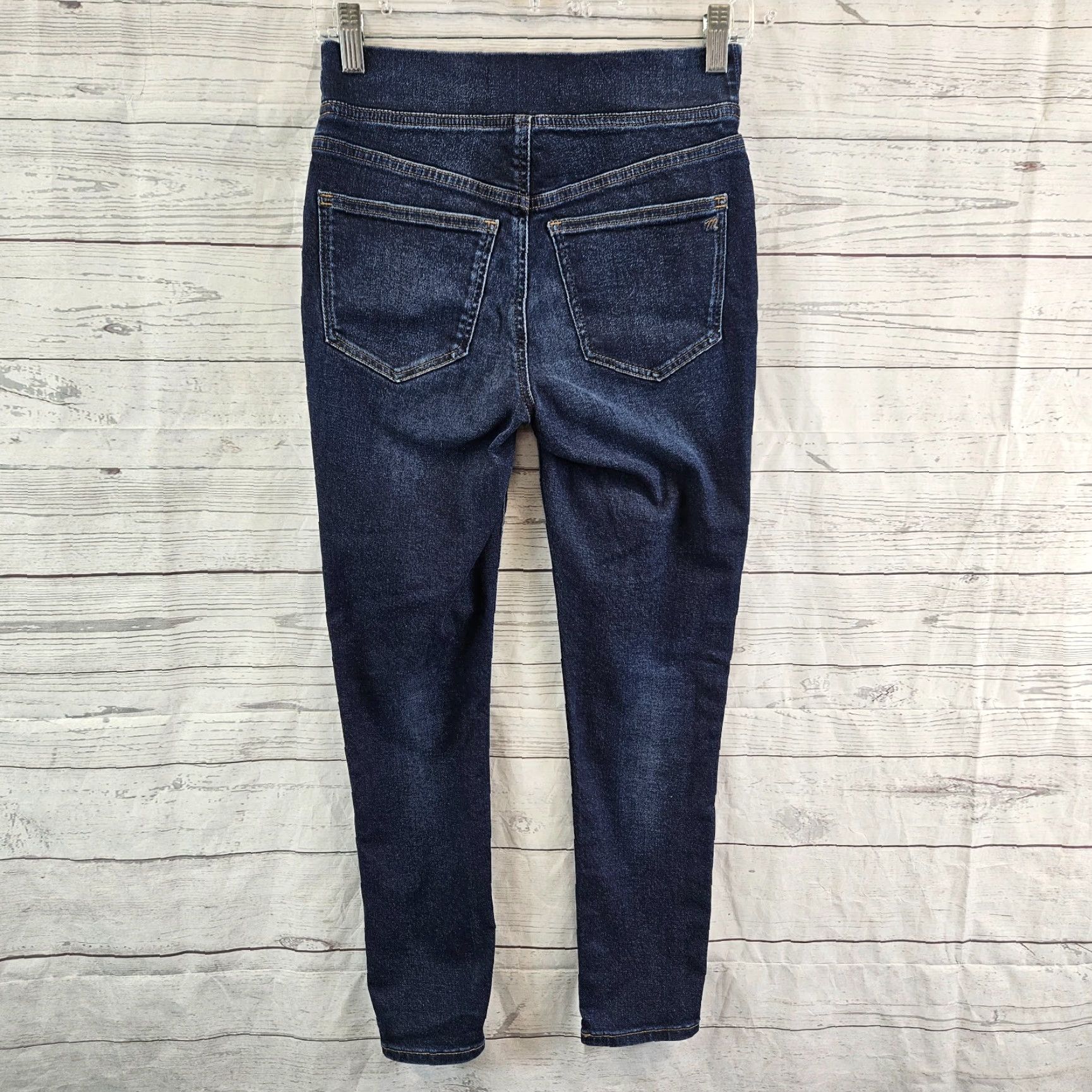 Madewell Madewell Womens Pull On Skinny Jeans Sz 25P Blue Mid Rise Cotton Blend Denim 25P Jeans Womens Mens Womens Boys Girls Size 42" / US 20 - 3 Thumbnail