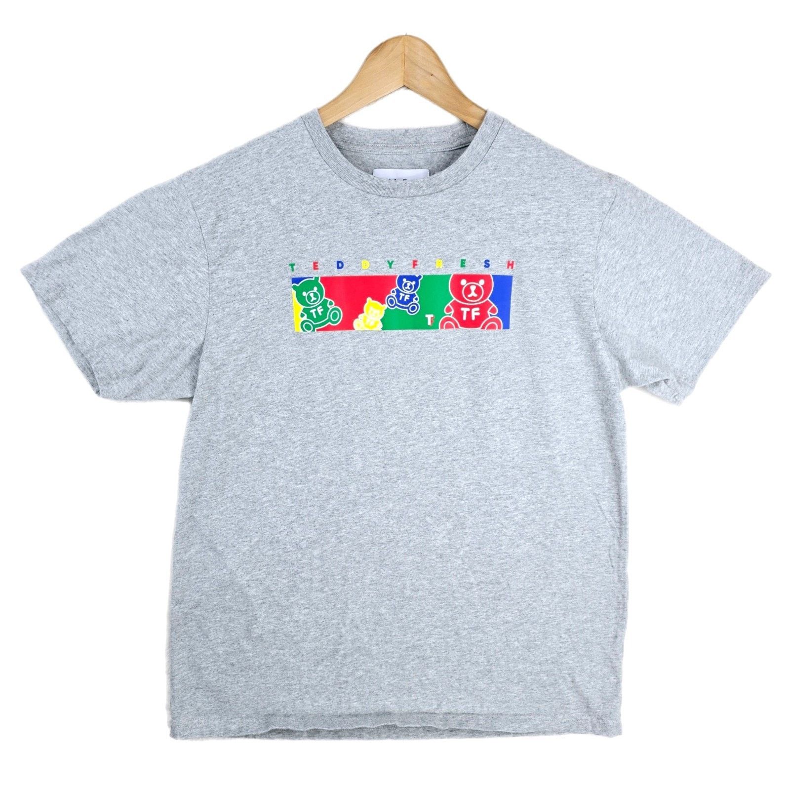 Teddy Fresh Teddy Fresh T Shirt Mens Large Gray Short Sleeve Spellout Size US L / EU 52-54 / 3 - 1 Thumbnail