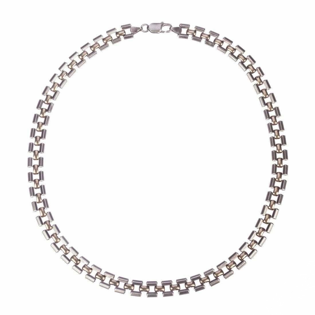 Designer Sterling Silver and 14 kt Gold Vermeil Chain Necklace Size ONE SIZE - 1 Thumbnail