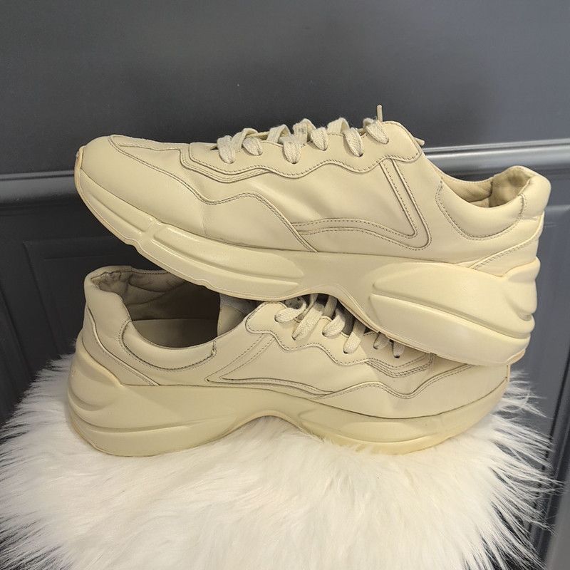 Gucci Gucci Rhyton Leather Sneakers with Tiger Design - Size US 9.5 / EU 42-43 - 7 Thumbnail
