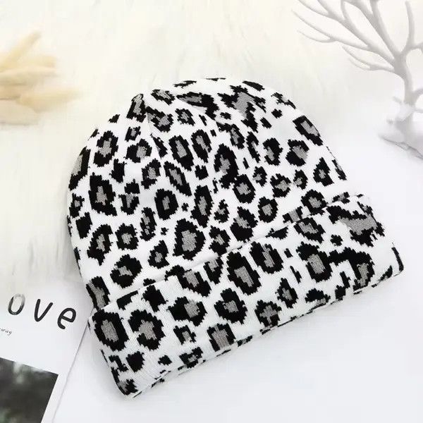 Japanese Brand "Masumi x Mirei "Leopard Print Bennie Hat Size ONE SIZE - 2 Thumbnail