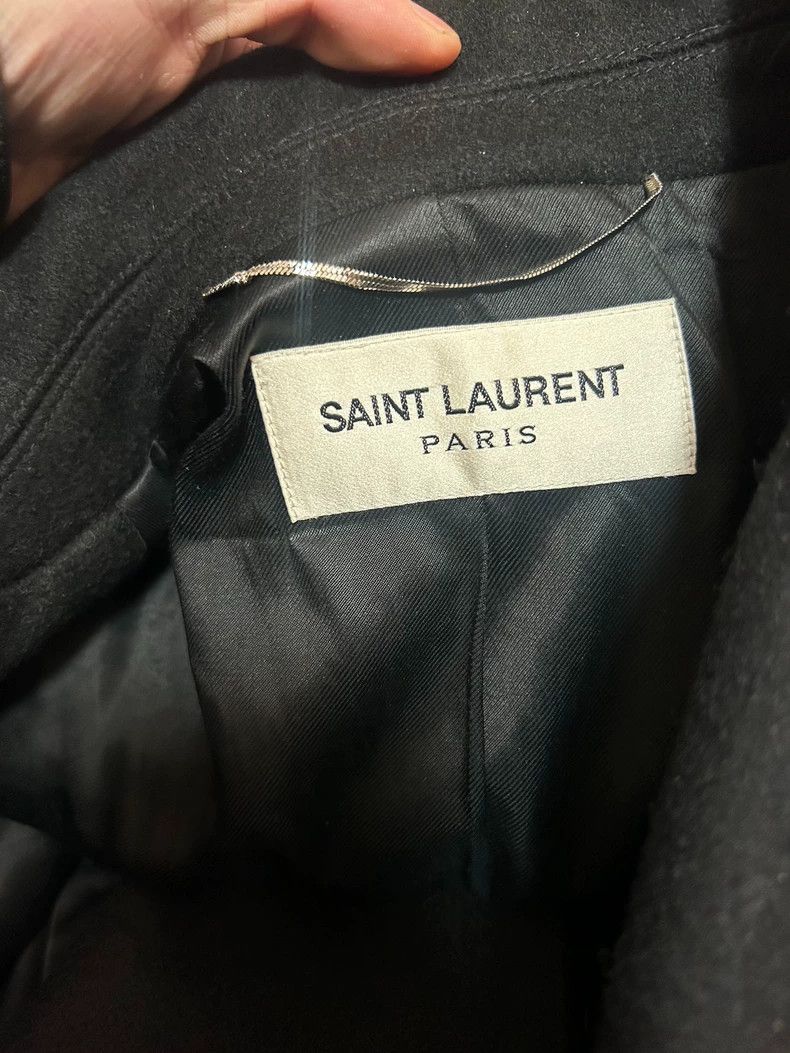 Yves Saint Laurent Saint Laruent 14FW Navy Button Coat 2502-Nextarrow Size US L / EU 52-54 / 3 - 4 Thumbnail