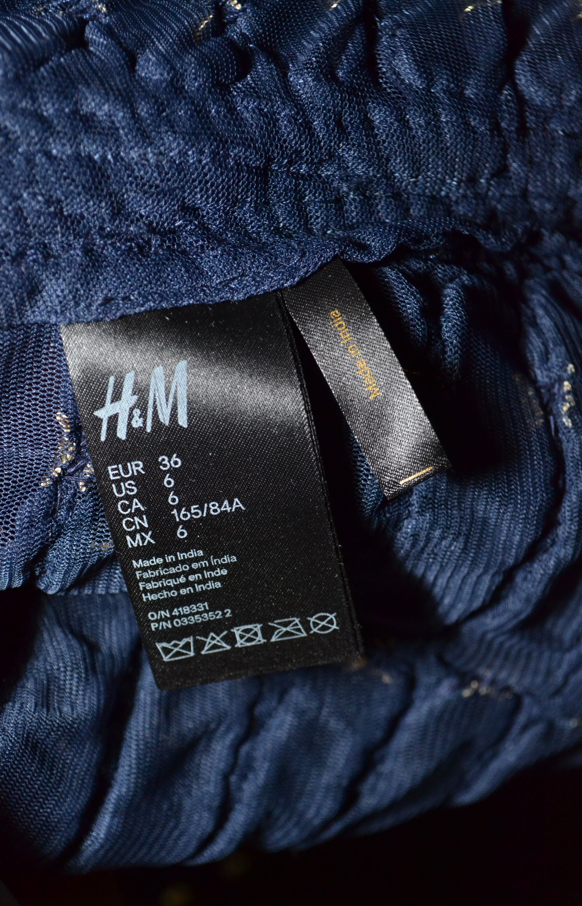 Balmain × H&M BALMAIN x H&M Blue Braided Embroidered Rope Blouse Top US 6 Size M / US 6-8 / IT 42-44 - 18 Thumbnail