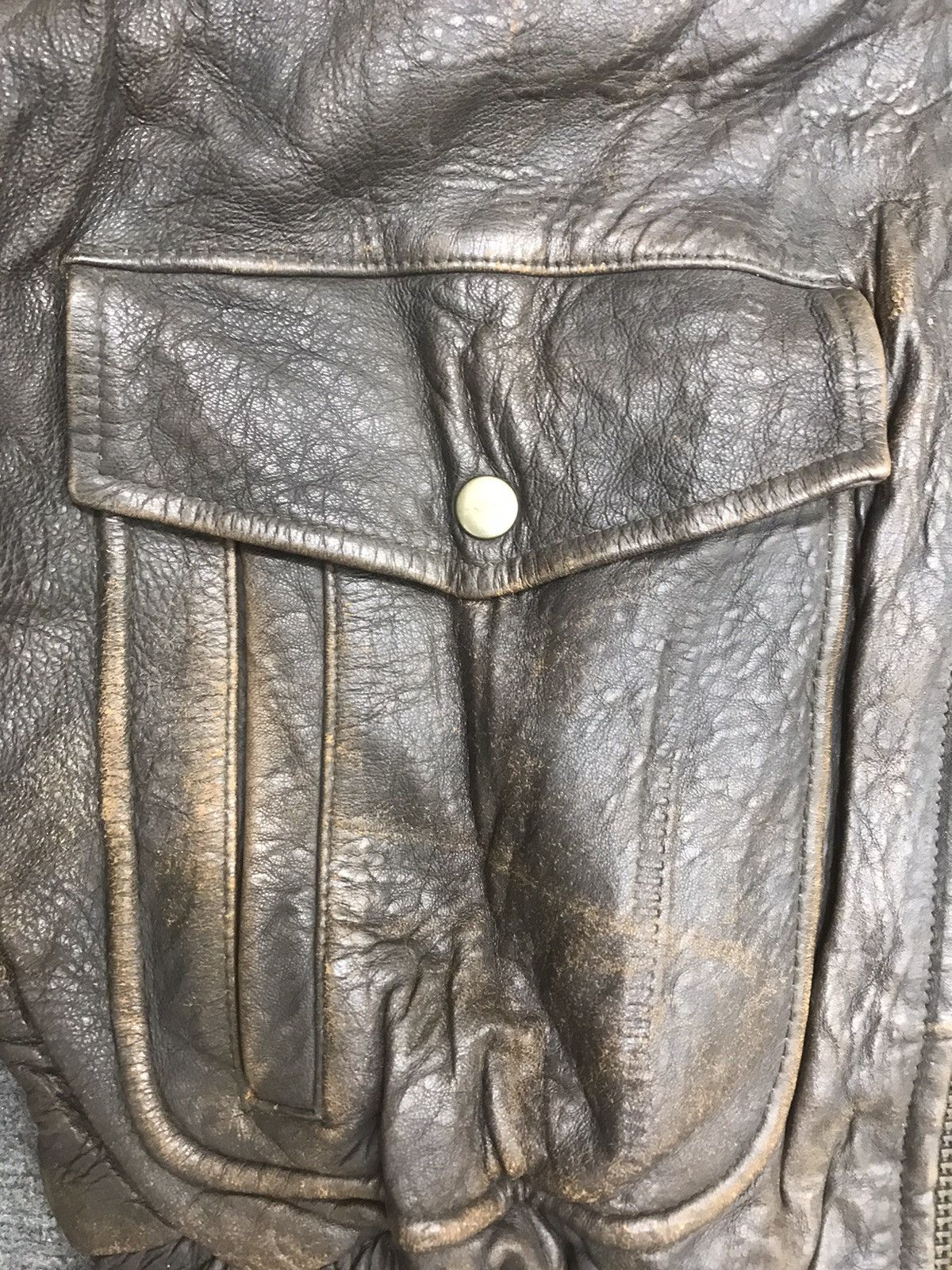 Genuine Leather MILANO CONNECTION A2 Flying Jacket Size US L / EU 52-54 / 3 - 5 Thumbnail