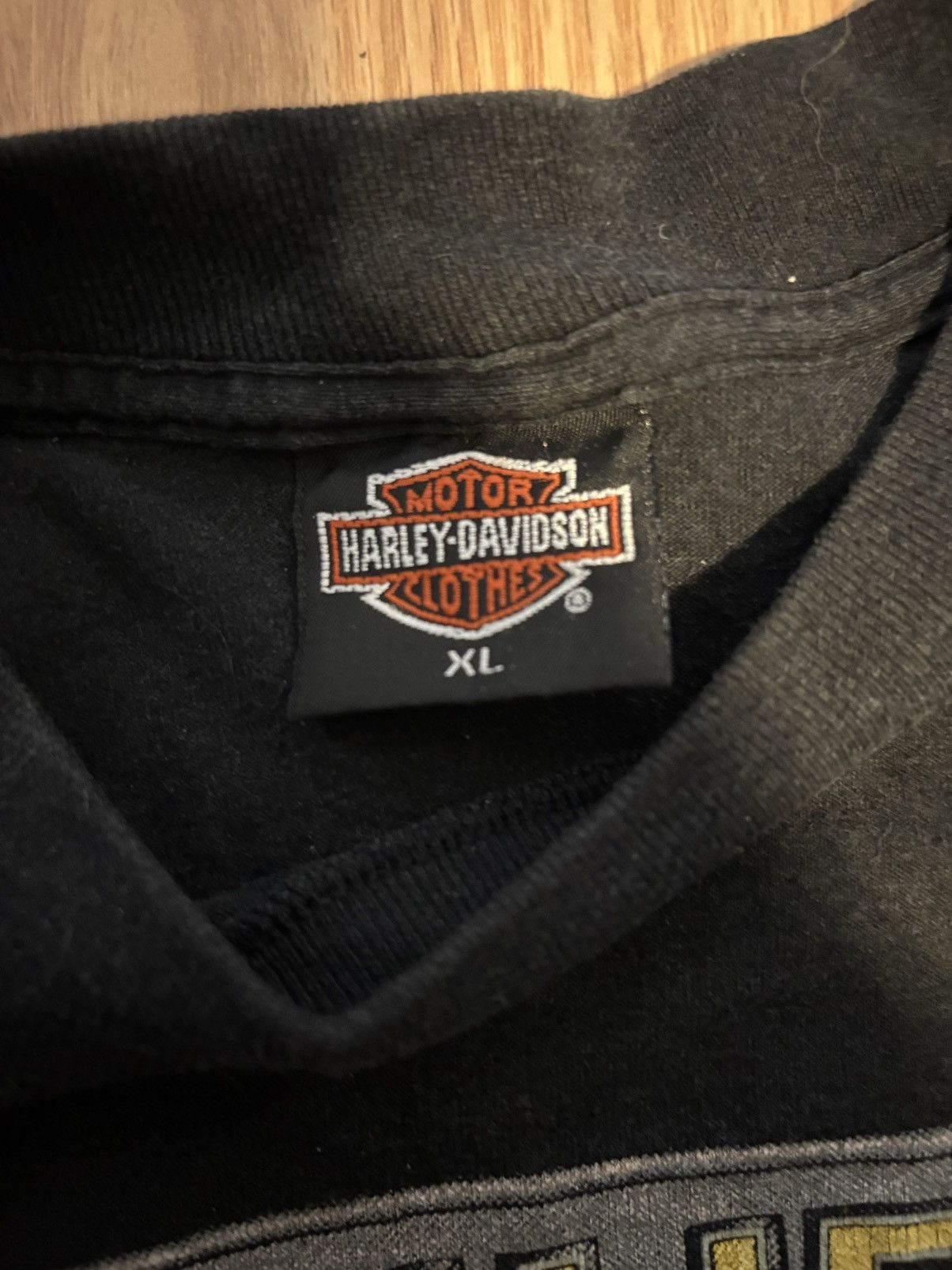 Harley Davidson 1990 Vintage Harley Davidson Panhead Fever 3D Emblem T-shirt Size US XL / EU 56 / 4 - 3 Thumbnail