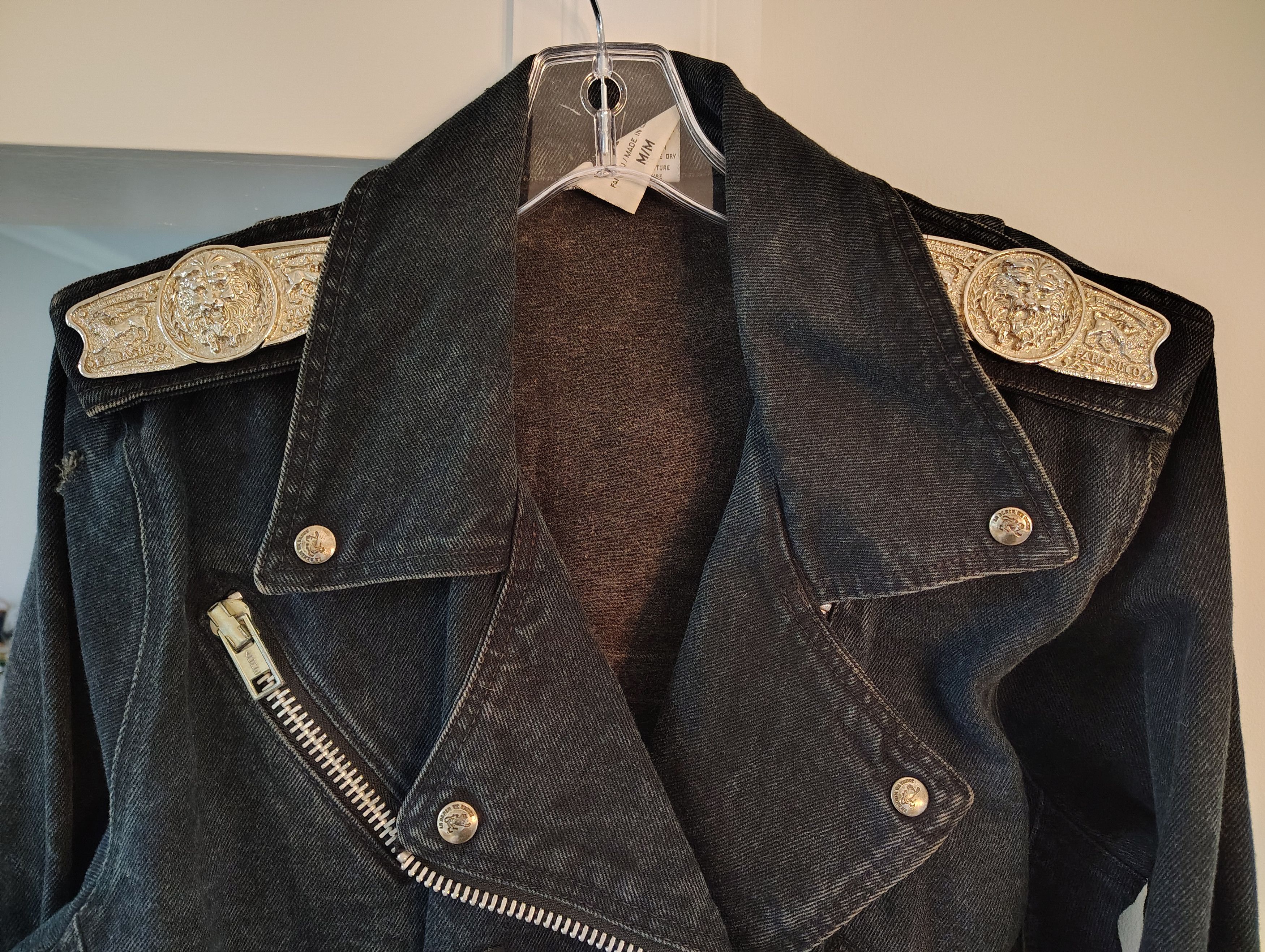 Parasuco Vintage Santana Rockers Denim Jacket Womens Medium Size M / US 6-8 / IT 42-44 - 4 Thumbnail