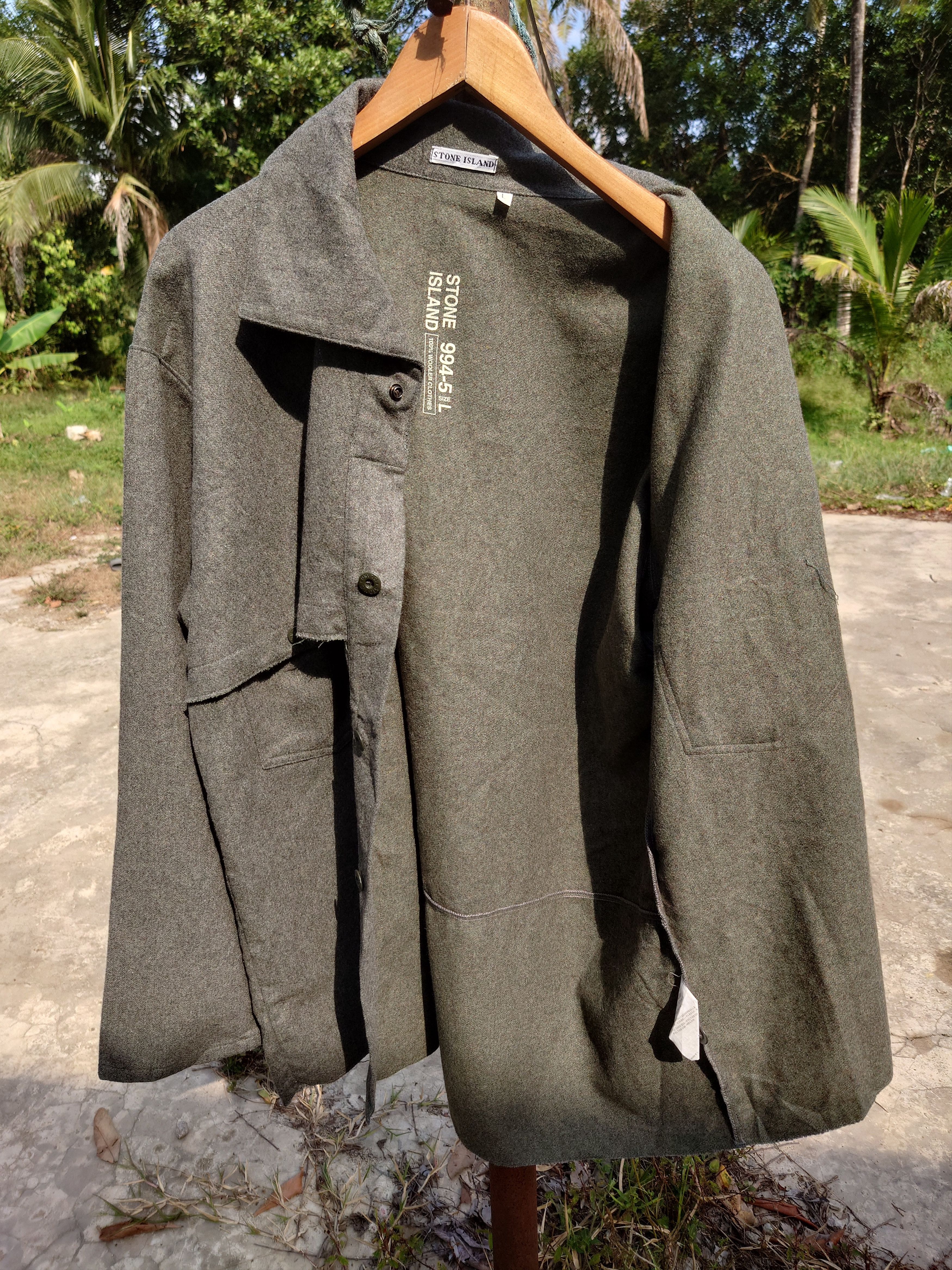 Stone Island Rare Stone Island AW 1994 Wool Field Jacket For Collector Size US L / EU 52-54 / 3 - 7 Thumbnail