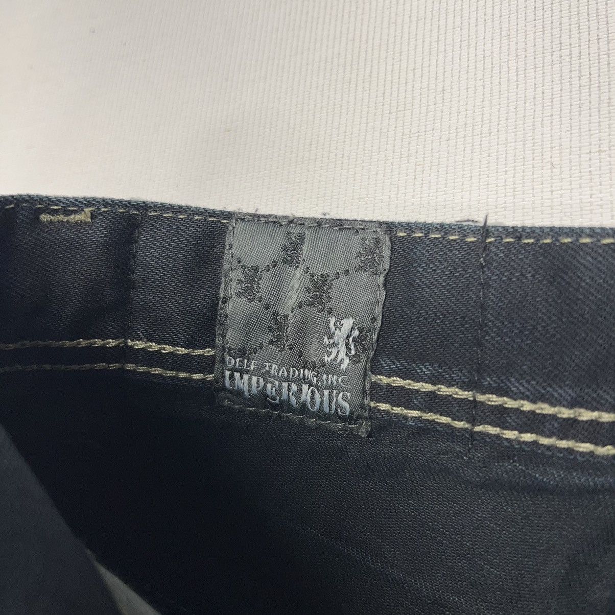 Imperious × Vintage Imperious Delf Jeans Black Denim Lost Souls Pocket Y2K Size US 38 / EU 54 - 14 Thumbnail