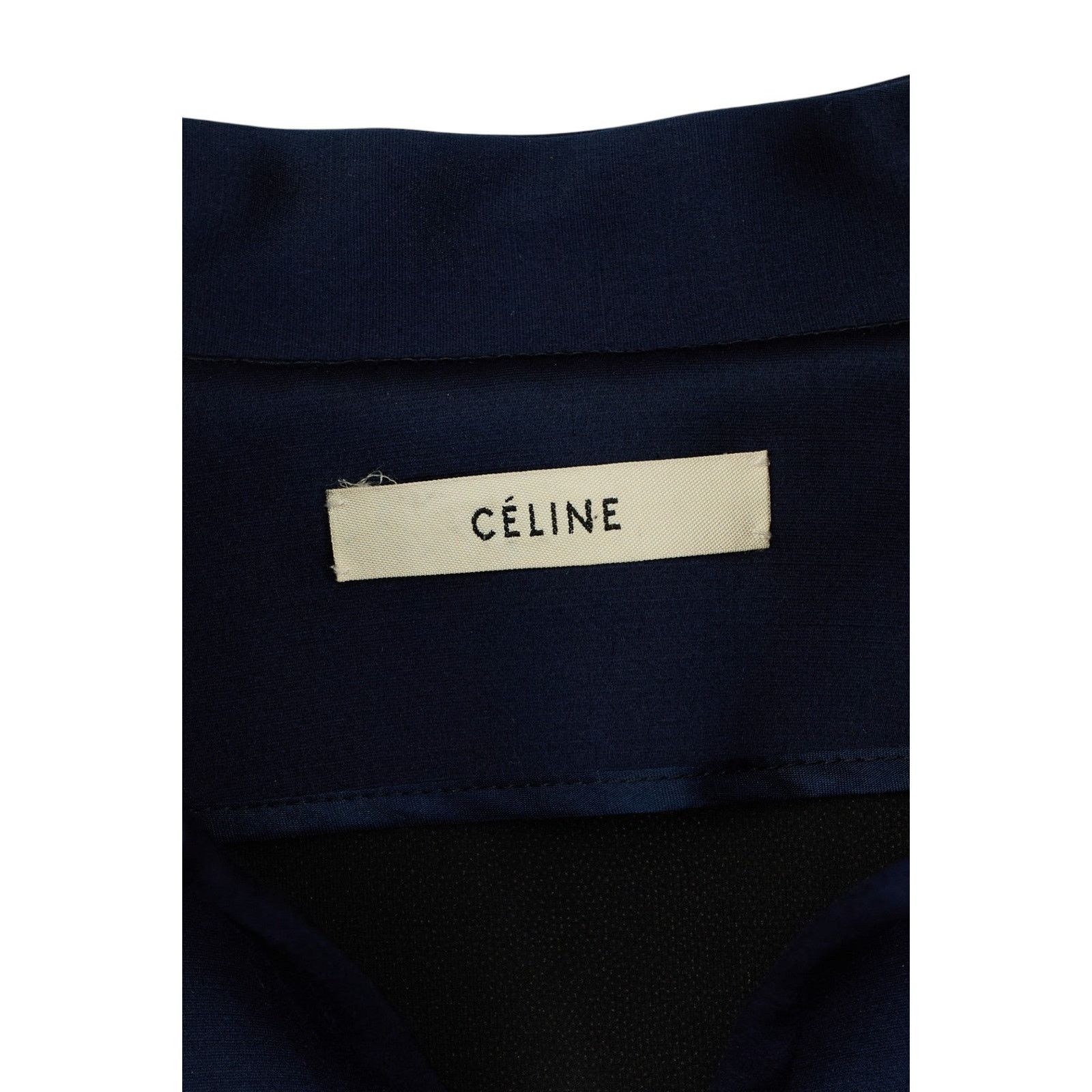 Celine by Phoebe Philo Silk Blue Overshirt Size XS / US 0-2 / IT 36-38 - 4 Thumbnail
