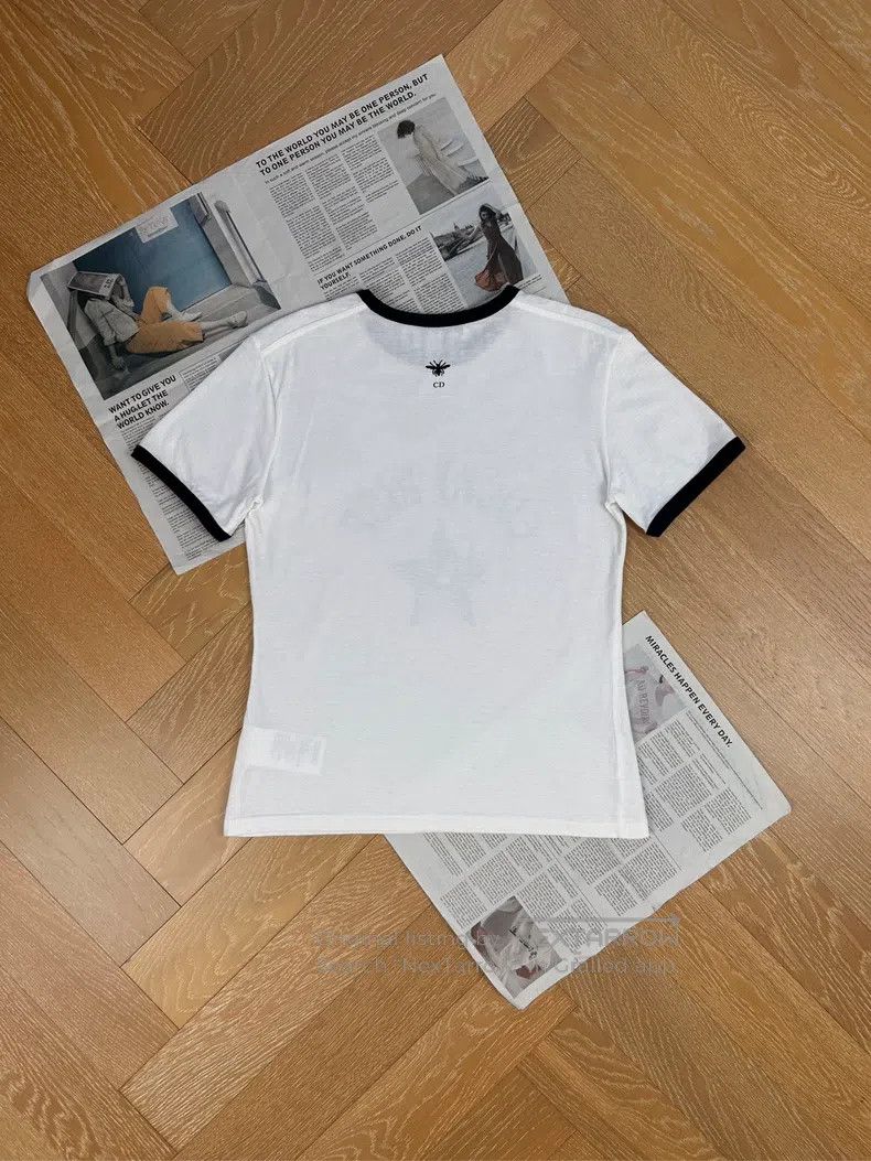 Other Dior White Lucky Star Little Bee CD Printed T-shirt Size S / US 4 / IT 40 - 2 Thumbnail