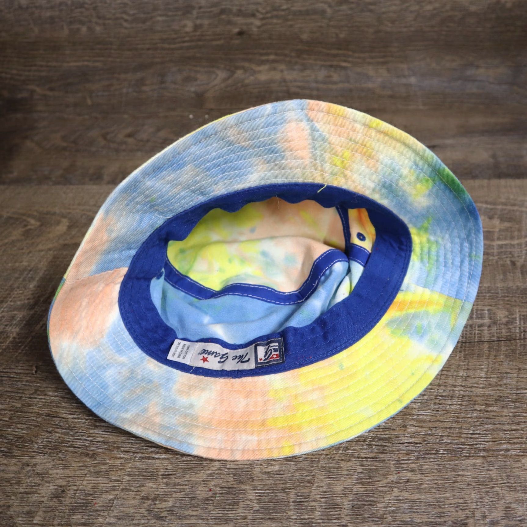 Rainbow VINTAGE Rainbow Tie-Dye Bucket Hat Sun Cap Fishing Fisherman Adult One-Size Size ONE SIZE - 5 Thumbnail