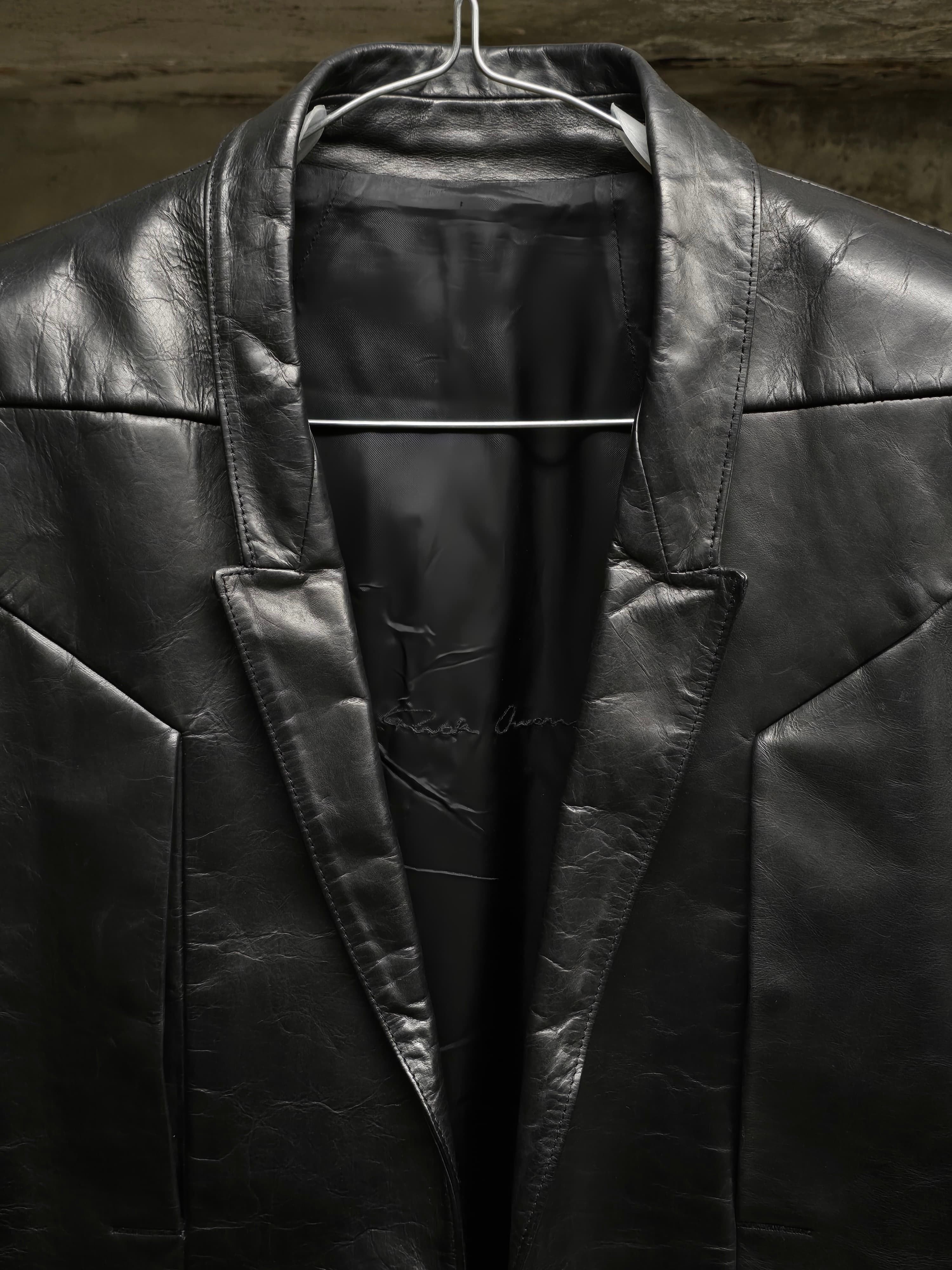 Rick Owens Rick Owens Tatlin Sleeveless Calf Leather Blazer Size US L / EU 52-54 / 3 - 2 Thumbnail