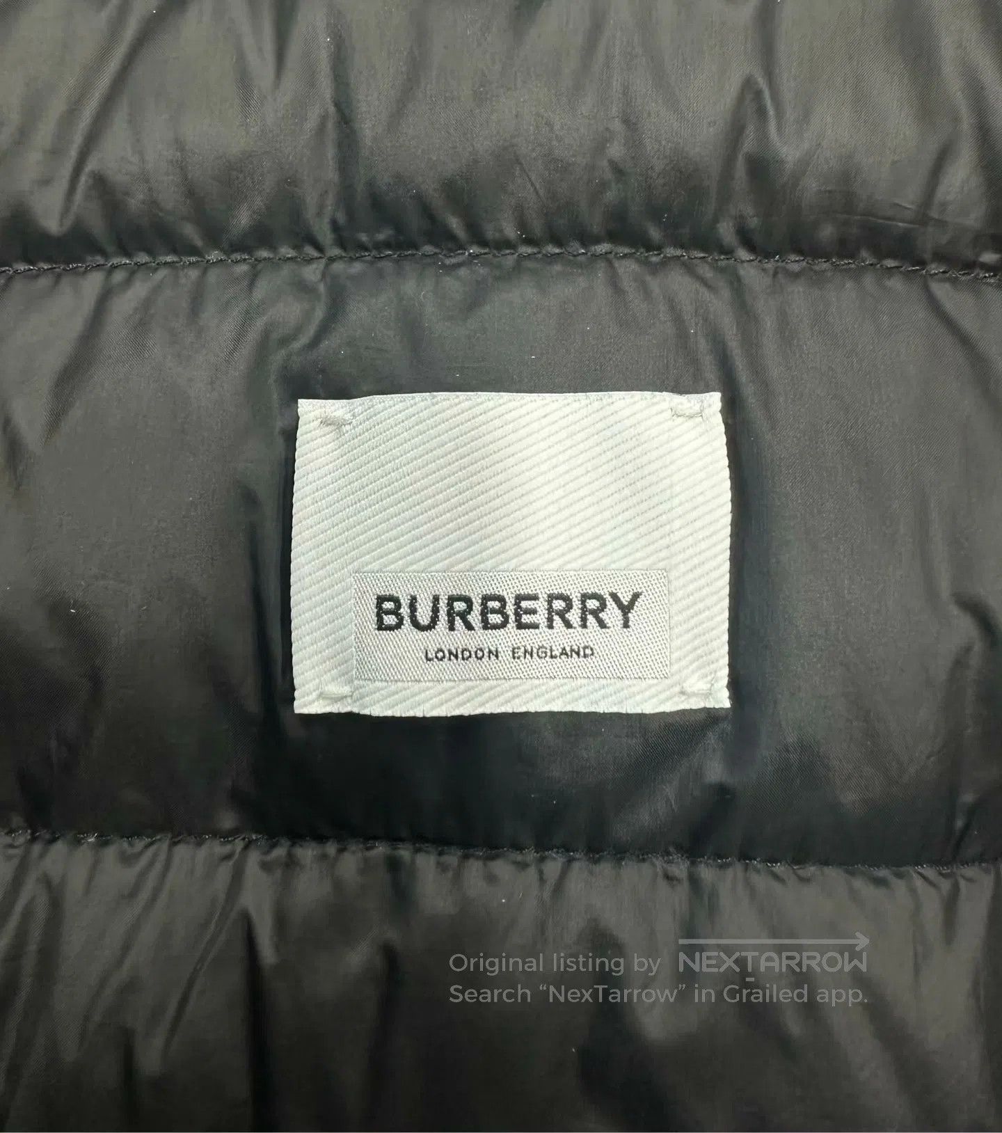 Burberry Burberry Navy Blue Patch Logo Zip-up Down Jacket| Size M / US 6-8 / IT 42-44 - 3 Thumbnail