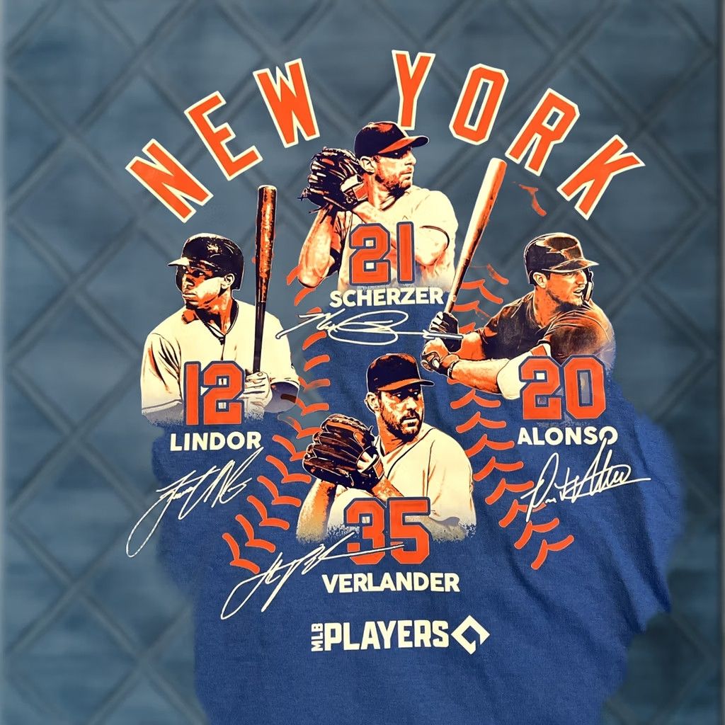 Port & Company NY METS MLB PLAYERS LINDOR ALONSO VERLANDER SCHERZER T-SHIRT NWT XL Size US XL / EU 56 / 4 - 1 Thumbnail