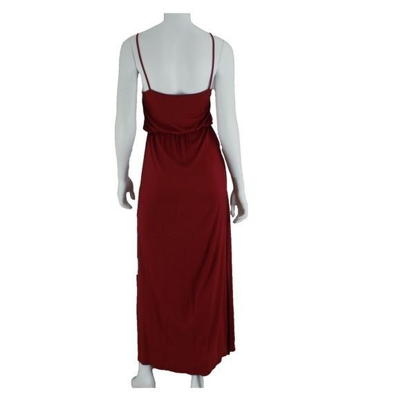 H&M H&M Divided Burgundy Maxi Dress Size S / US 4 / IT 40 - 3 Thumbnail