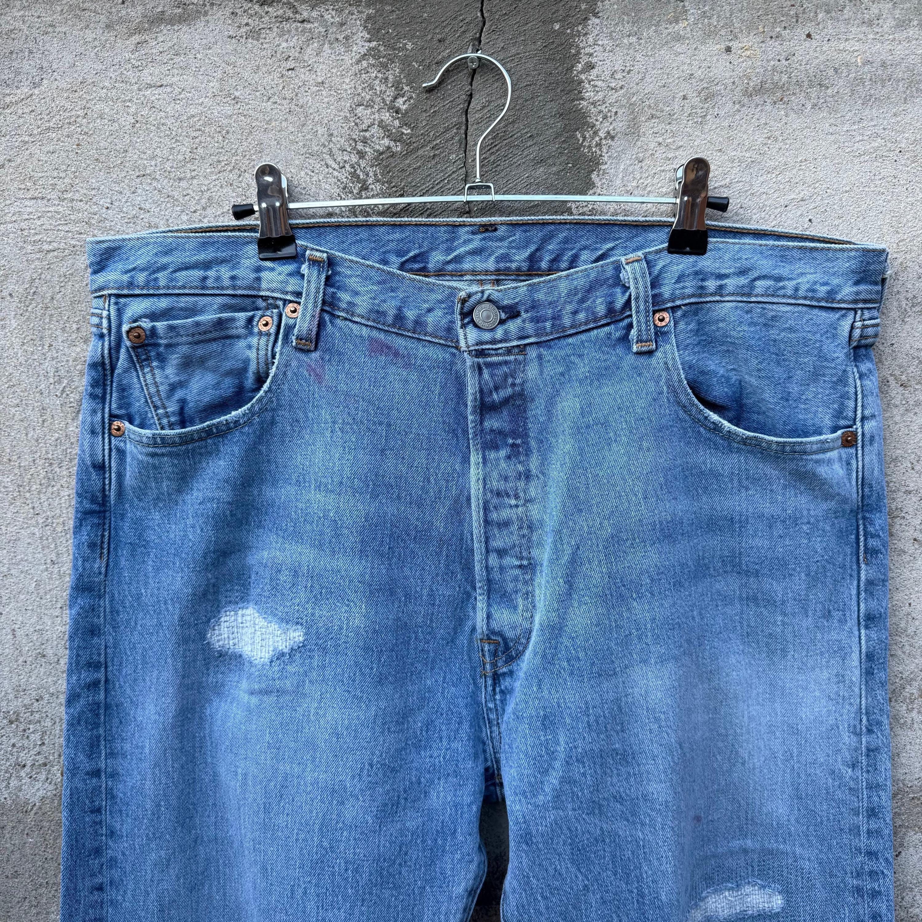 Levi's × Vintage Vintage Levi's 501 Repaired Denim Jeans Size US 36 / EU 52 - 5 Thumbnail