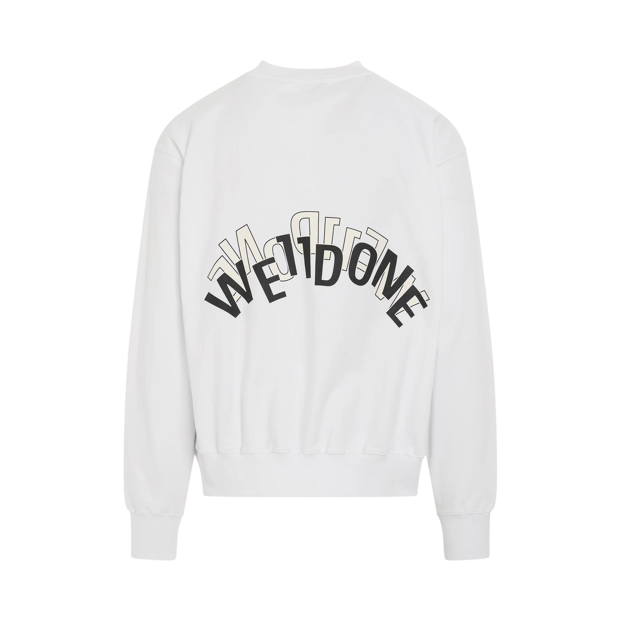 WE11DONE o1mris0824 Sweatshirt in White Size US M / EU 48-50 / 2 - 4 Thumbnail