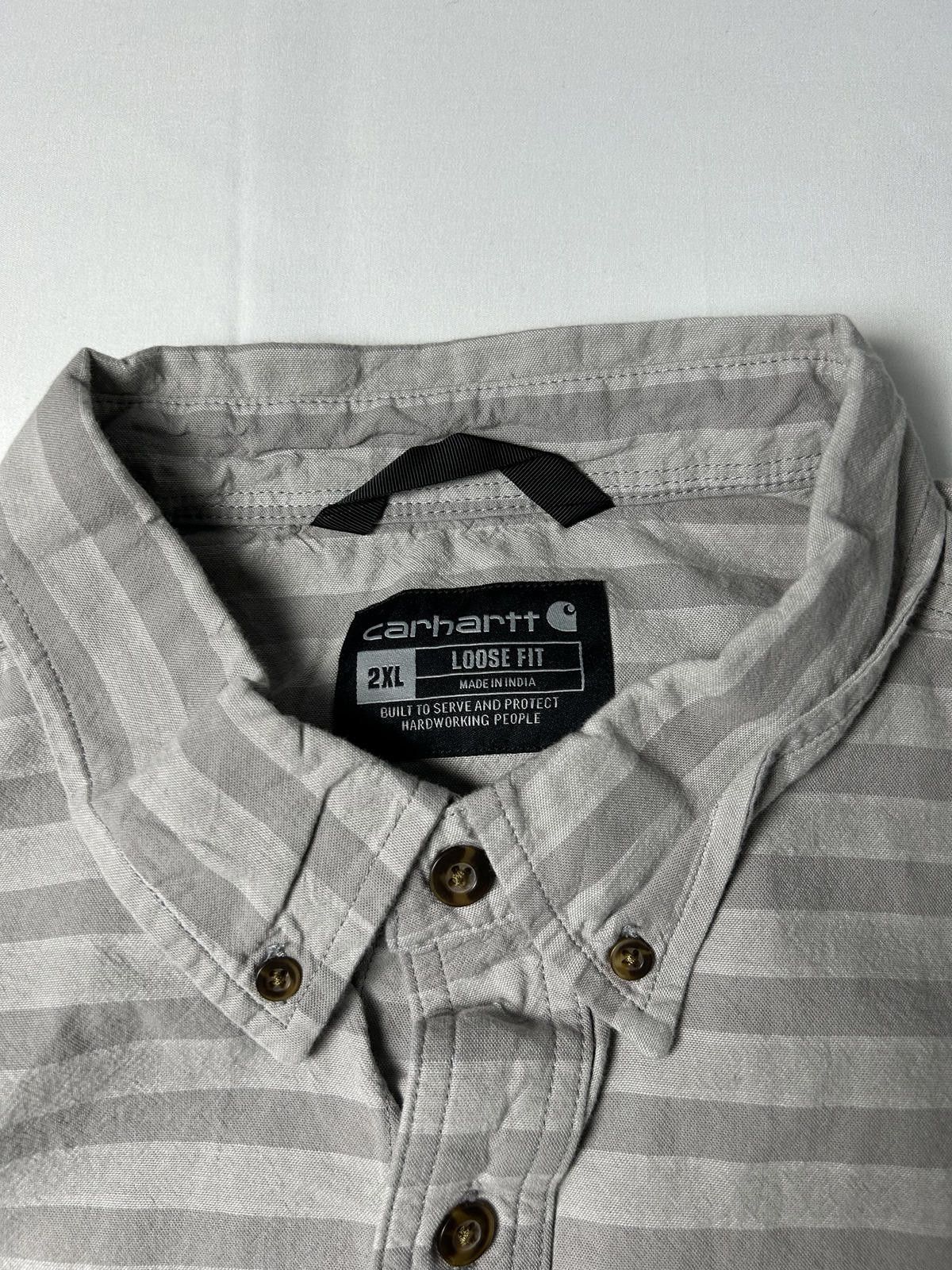 Carhartt Carhartt Pocket Striped Shirt Heavyweight Workwear Size US XXL / EU 58 / 5 - 4 Thumbnail