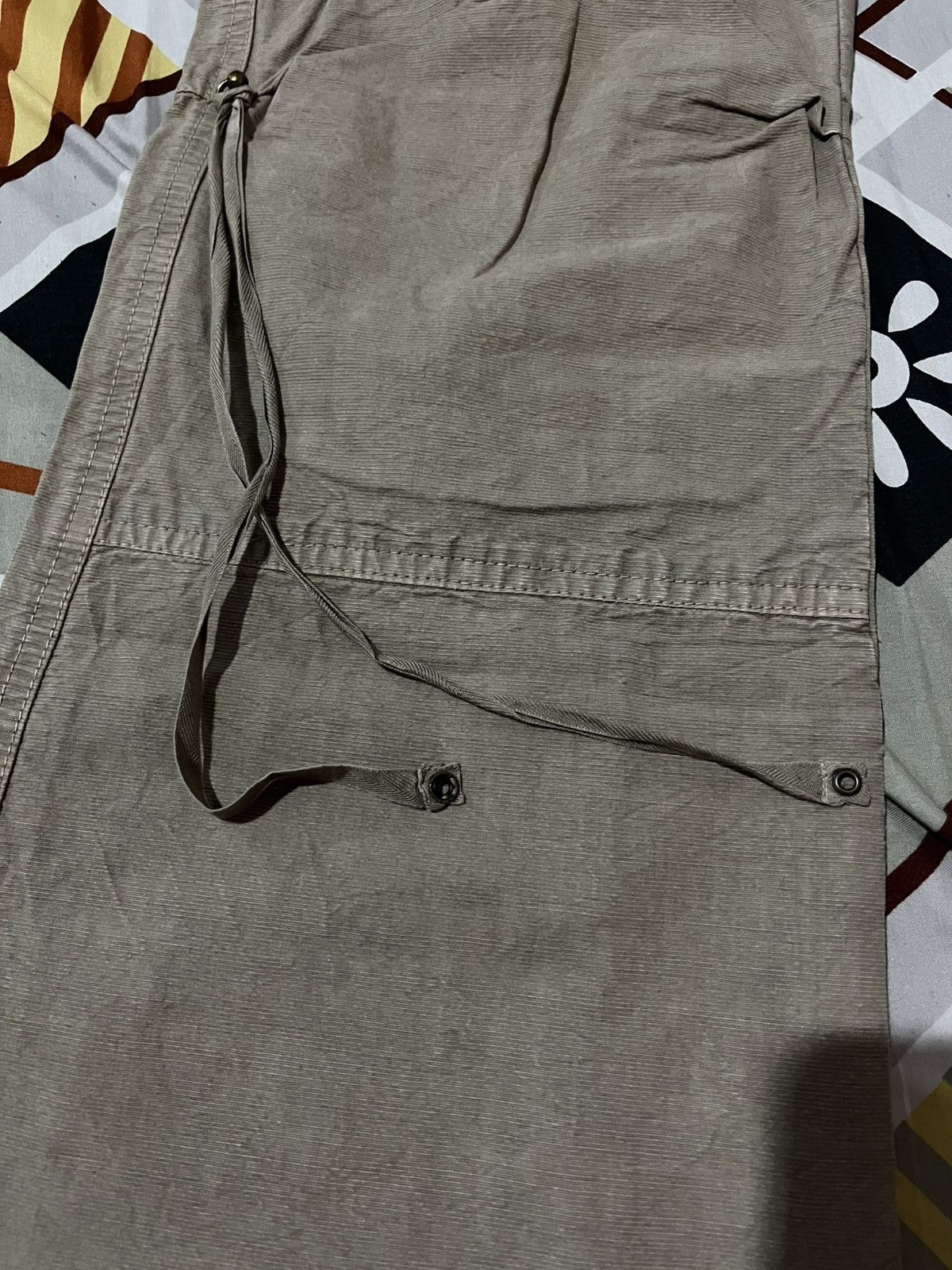 Japanese Brand Halb Kiminori Morishita Cargo Flare Canvas Pants Size US 31 - 2 Thumbnail