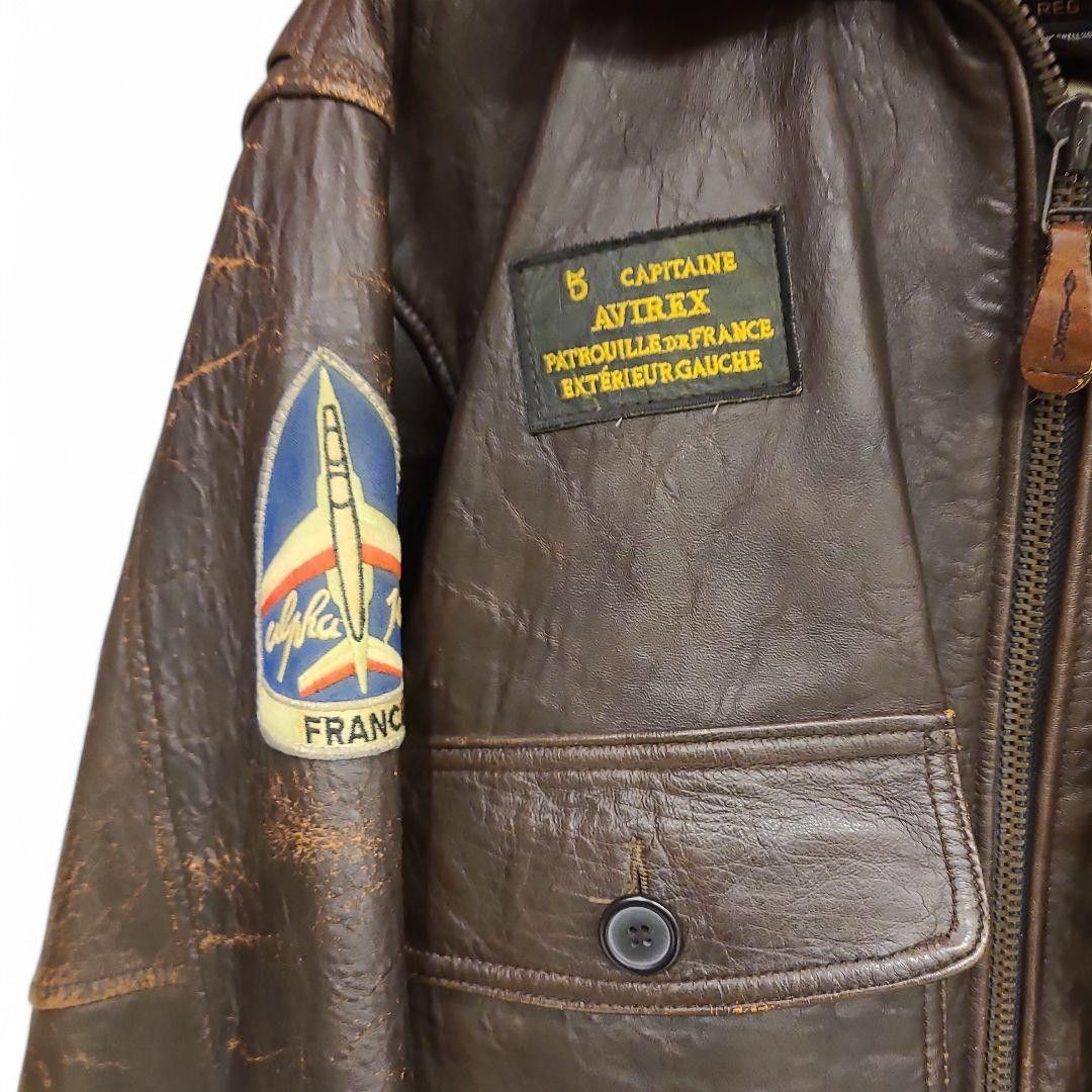 Avirex Avirex - XS G-1 Flight France Backprint Bomber Jacket Brown Size S / US 4 / IT 40 - 9 Thumbnail