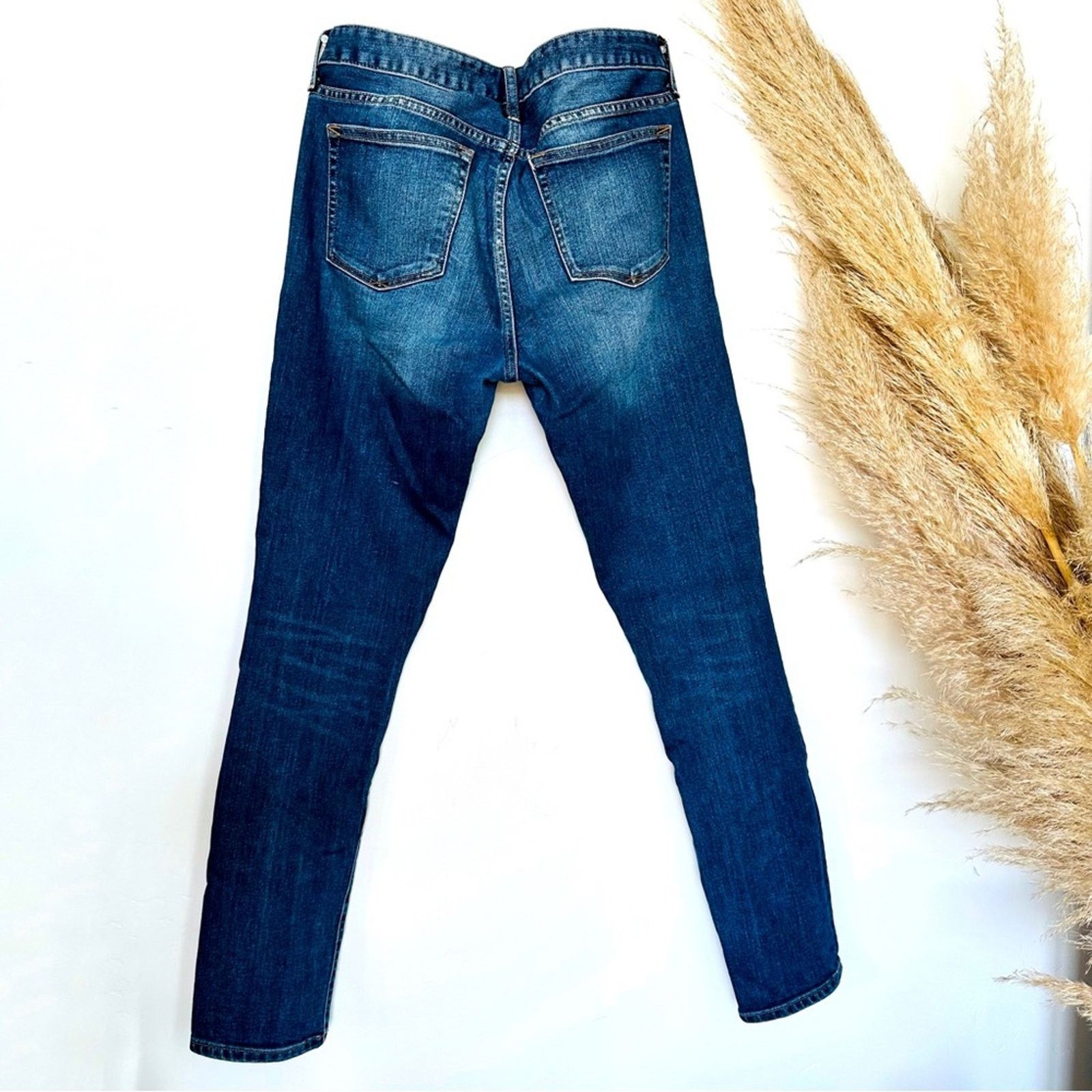 Gap GAP Blue Medium Wash Always Skinny Mid High Rise Denim Jeans Size 30" / US 8 / IT 44 - 5 Thumbnail