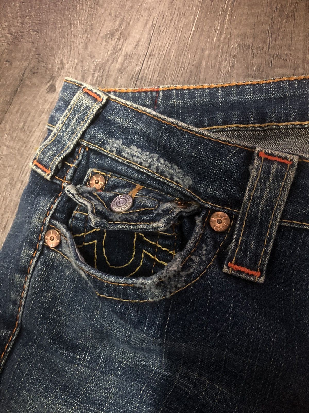 Japanese Brand TRUE RELIGION FLARED JEANS Size 30" / US 8 / IT 44 - 23 Thumbnail