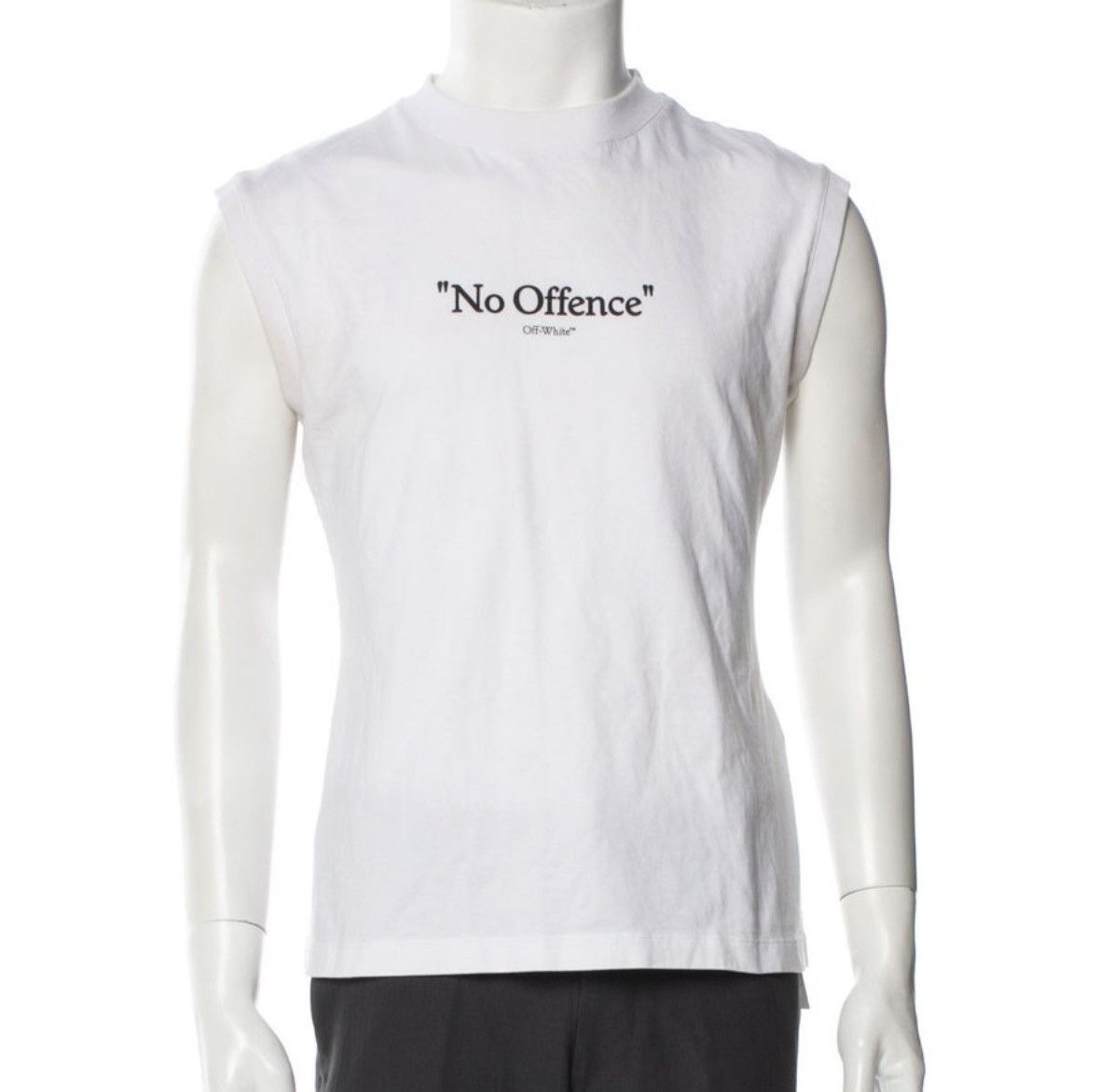 Off-White Off-white “no offense” logo sleeveless tee white Size US S / EU 44-46 / 1 - 2 Thumbnail