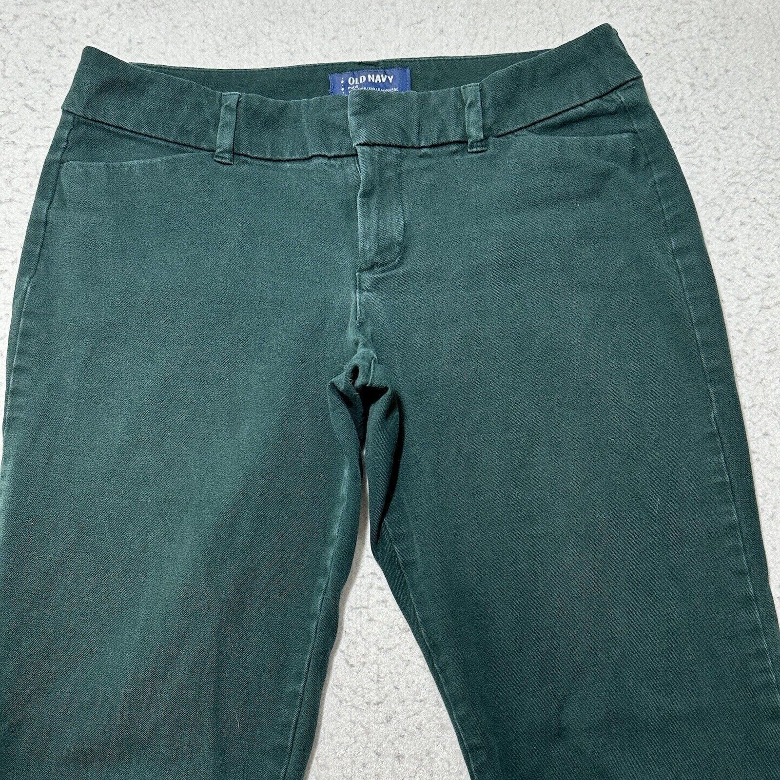 Old Navy Old Navy Pixie 4 Mid Rise Pants Dark Green Stretch (28x24) Size 27" / US 4 / IT 40 - 2 Thumbnail