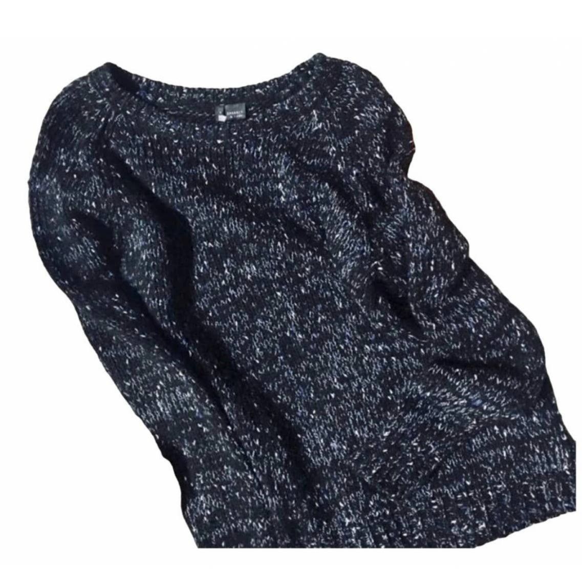 Urban Outfitters UO Sparkle Fade Black Blue White Chunky Pullover Sweater Size S / US 4 / IT 40 - 8 Thumbnail