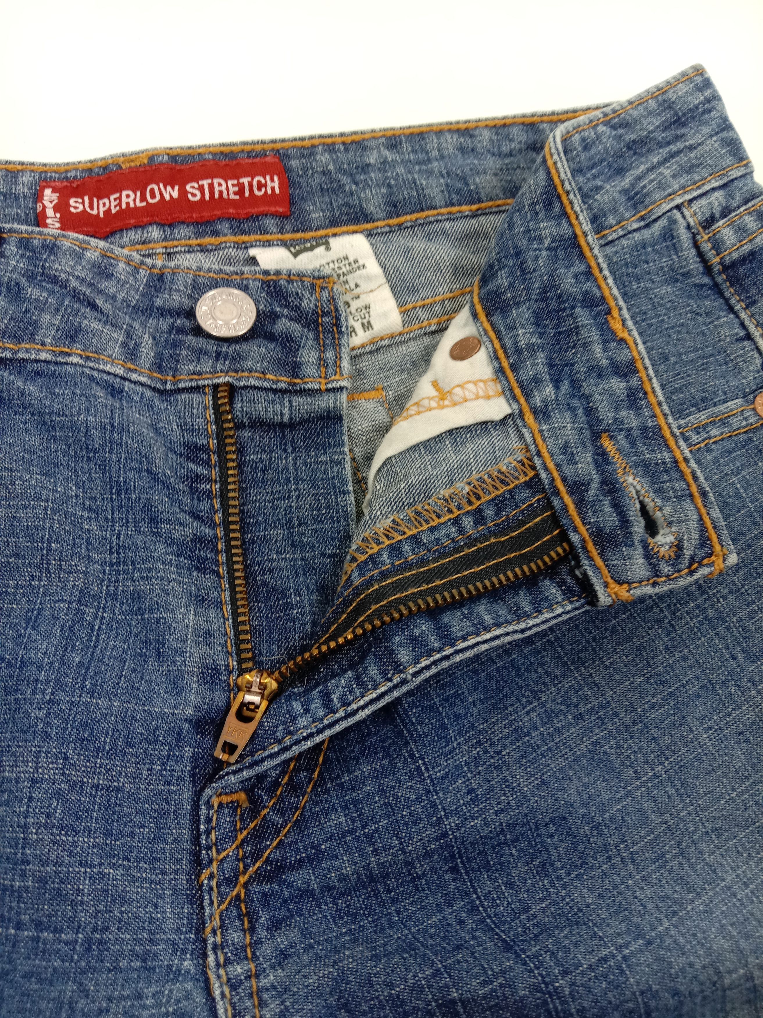 Levi's Vintage Levi's 518 Flare Jeans Blue Wash Denim Size 31" - 9 Thumbnail