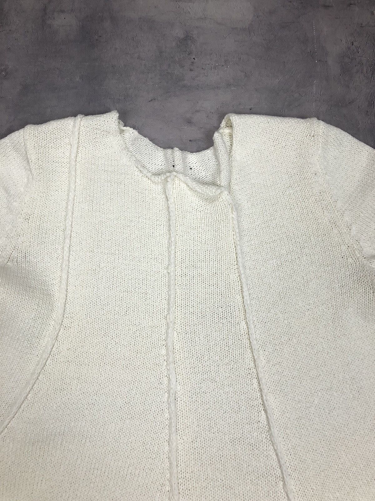 Rundholz Rundholz Black Label Flared Panel Sweater in Off-White Size XS / US 0-2 / IT 36-38 - 8 Thumbnail