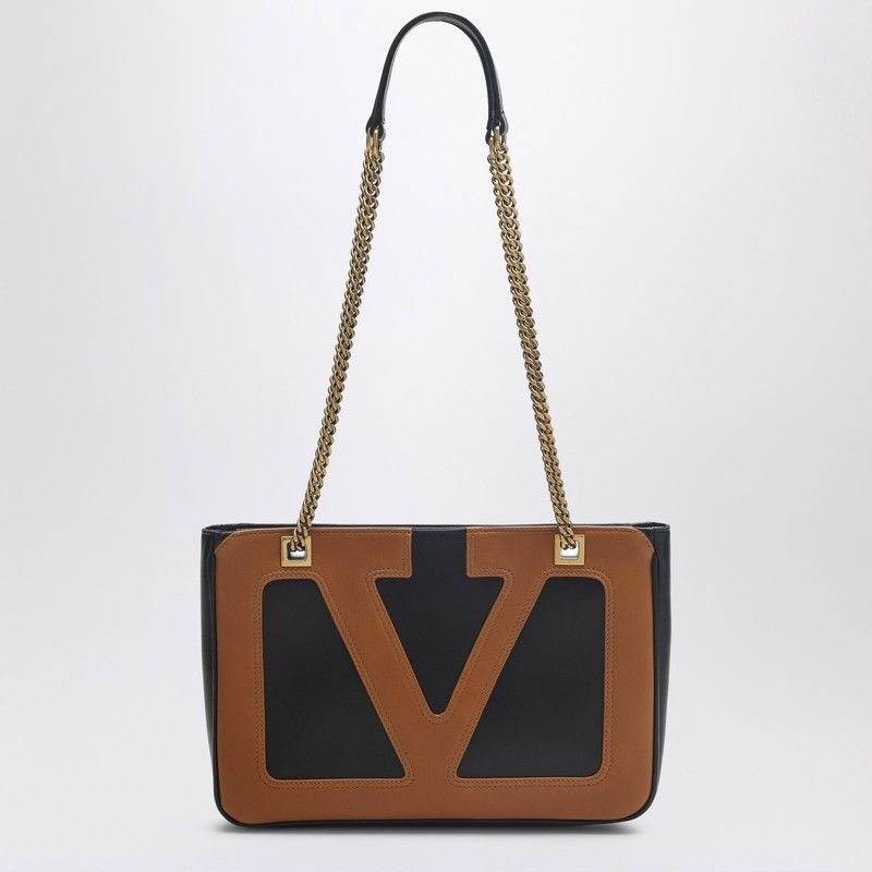 ショルダーバッグ・ポシェット VALENTINO GARAVANI VIVA SUPERSTAR BLACK/BROWN SMALL BAG Valentino Garavani Viva Superstar Nappa Leather Crossbody