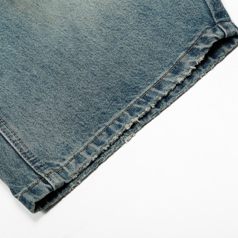 Vintage Men's punk washed distressed ink-splashed scimitar jeans Size US 32 / EU 48 - 6 Thumbnail