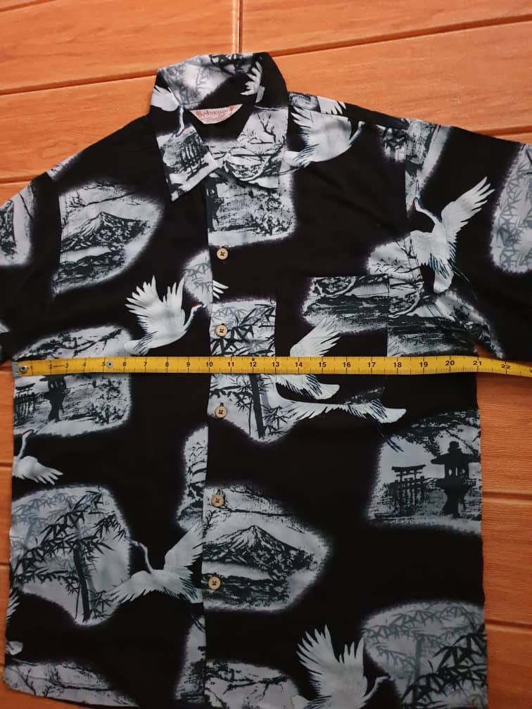 Japanese Brand 💥Honolulu bird yakuza style Hawaiian shirt Size US M / EU 48-50 / 2 - 8 Thumbnail