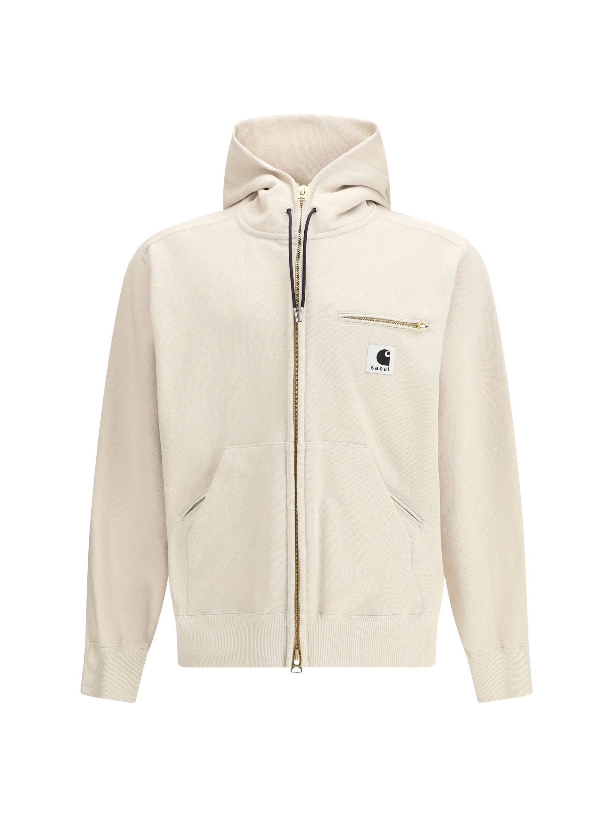 Sacai Cotton jersey Hoodie by Sacai + Carhartt WIP Size US S / EU 44-46 / 1 - 1 Thumbnail