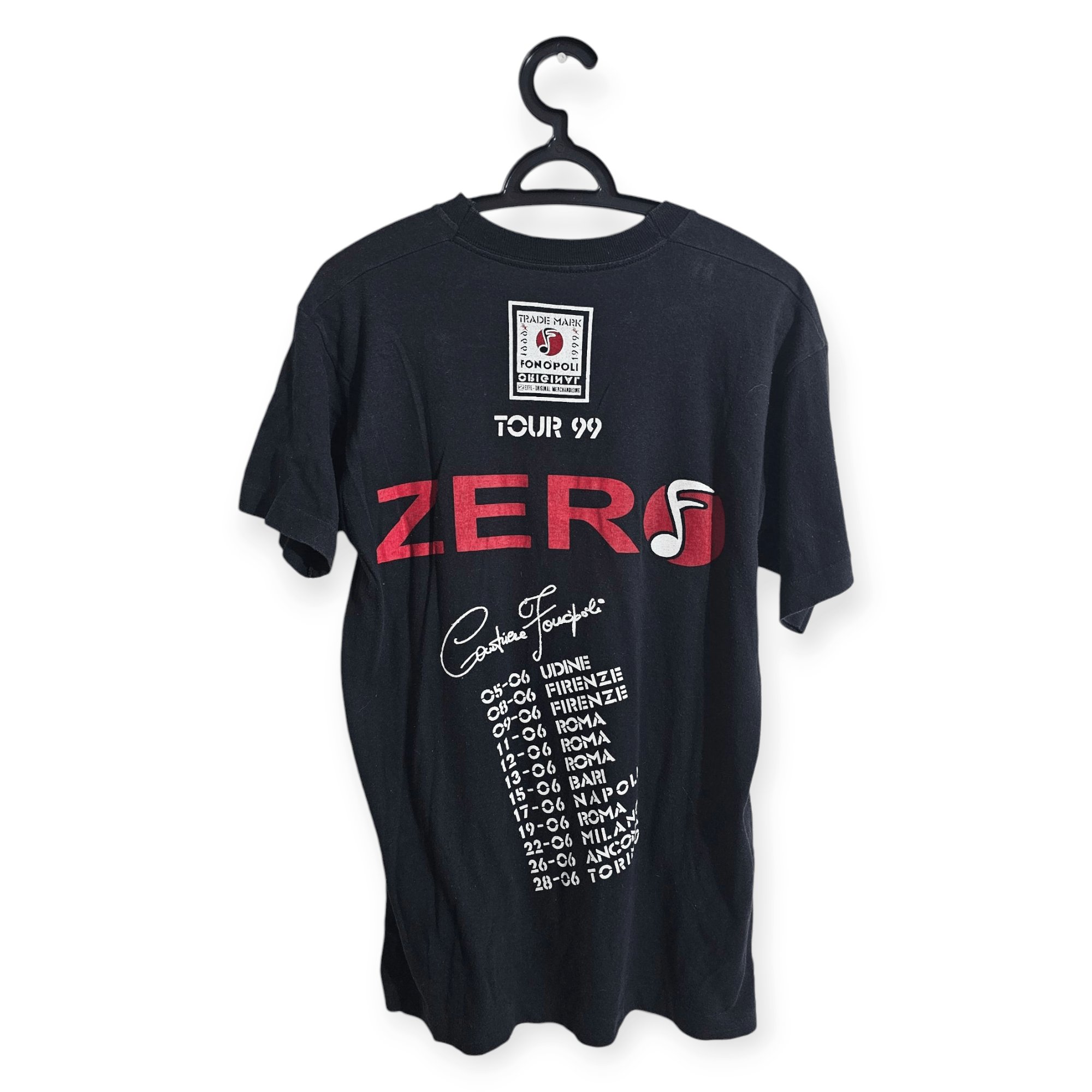 Band Tees Renato Zero 1999 Tour Fonopoli Size US M / EU 48-50 / 2 - 5 Thumbnail