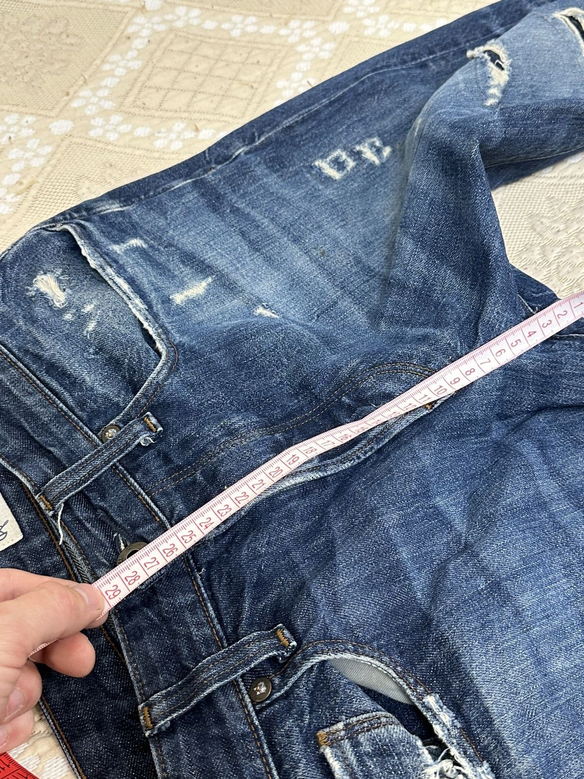 G-Star 🔥 G-Star Raw Ripped Jeans Distressed Denim Pants Vintage Size US 32 / EU 48 - 13 Thumbnail