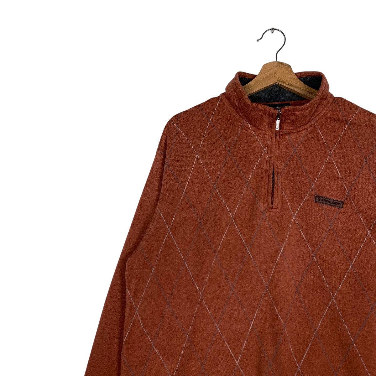 Gianni Valentino GIANNI VALENTINO Half Zip Turtleneck Sweatshirt #1440-C65 Size US L / EU 52-54 / 3 - 6 Thumbnail