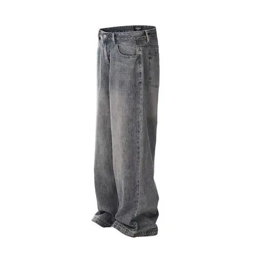 VIBE American retro all-match washed distressed jeans Size US 34 / EU 50 - 2 Thumbnail