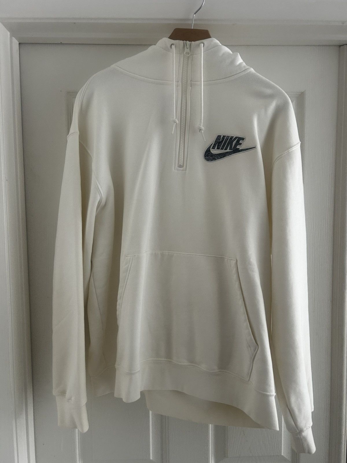 Nike × Supreme Supreme x Nike Half Zip Hooded Sweatshirt 'White' Size US L / EU 52-54 / 3 - 1 Thumbnail