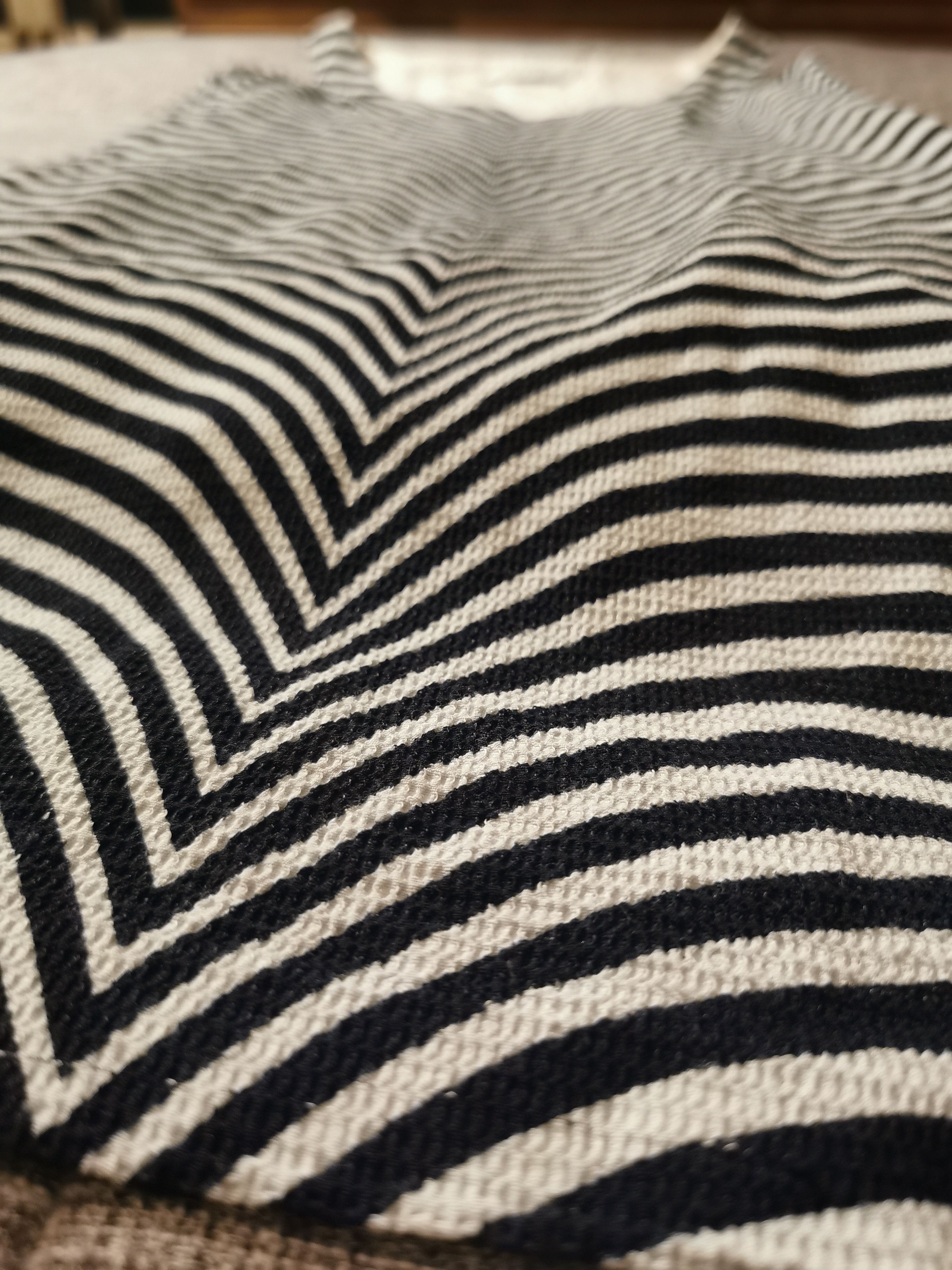 Other FINK fine dresses Stripy chevron dress. Vintage. 60s 70s Size XXL / US 16-18 / IT 52-54 - 11 Thumbnail