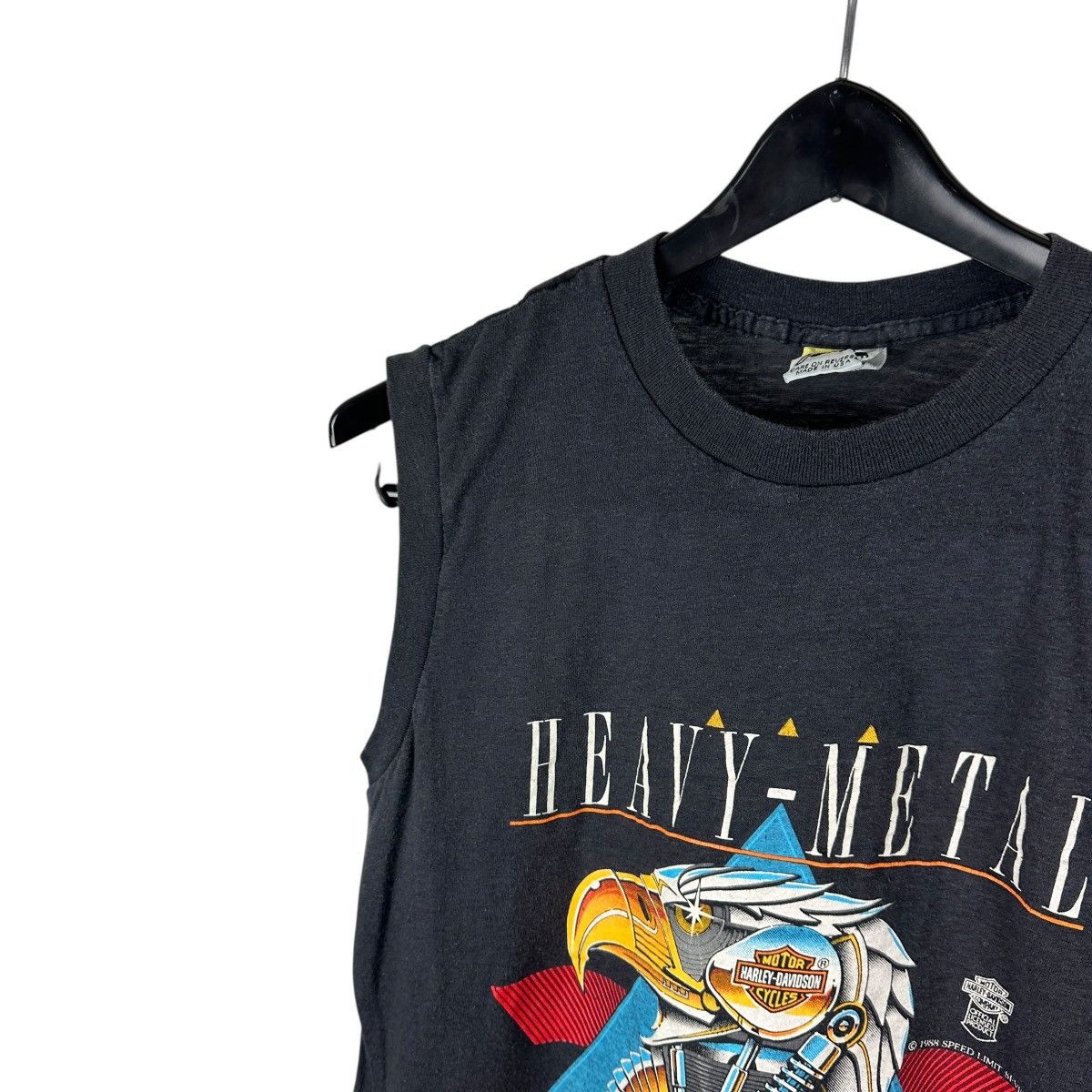 Harley Davidson × Vintage Vintage 1988 Harley Davidson Chrome Eagle Shirt Size US L / EU 52-54 / 3 - 4 Thumbnail