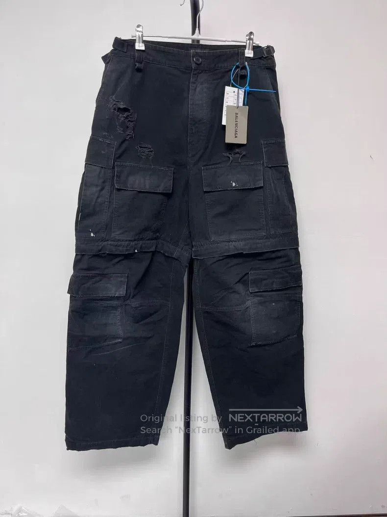 Balenciaga Balenciaga size XS Distressed Hidden Zipper Casual Pants Size US 30 / EU 46 - 1 Thumbnail
