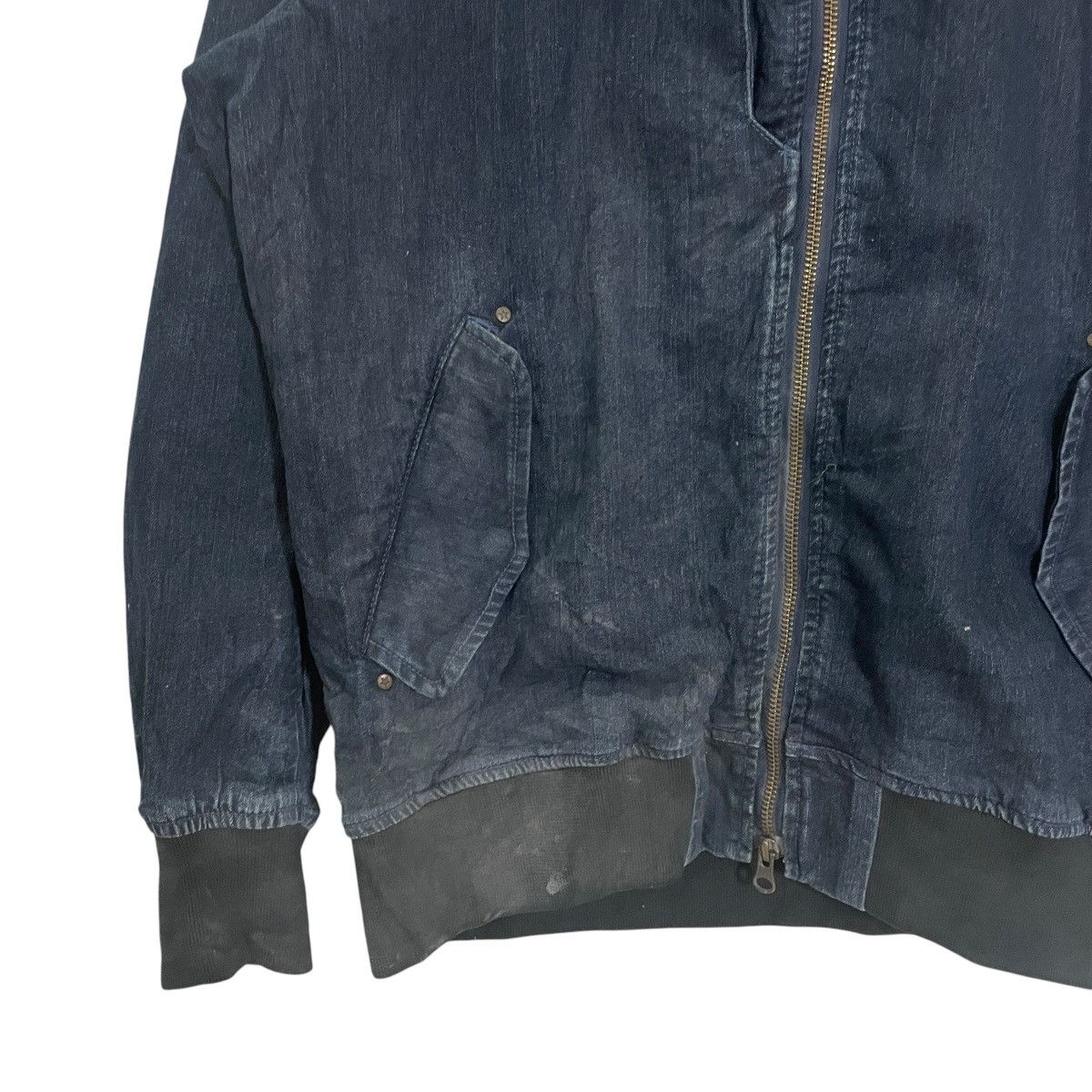 Jean Vintage Rocky Zipper Ups Denim Jacket Size US L / EU 52-54 / 3 - 3 Thumbnail