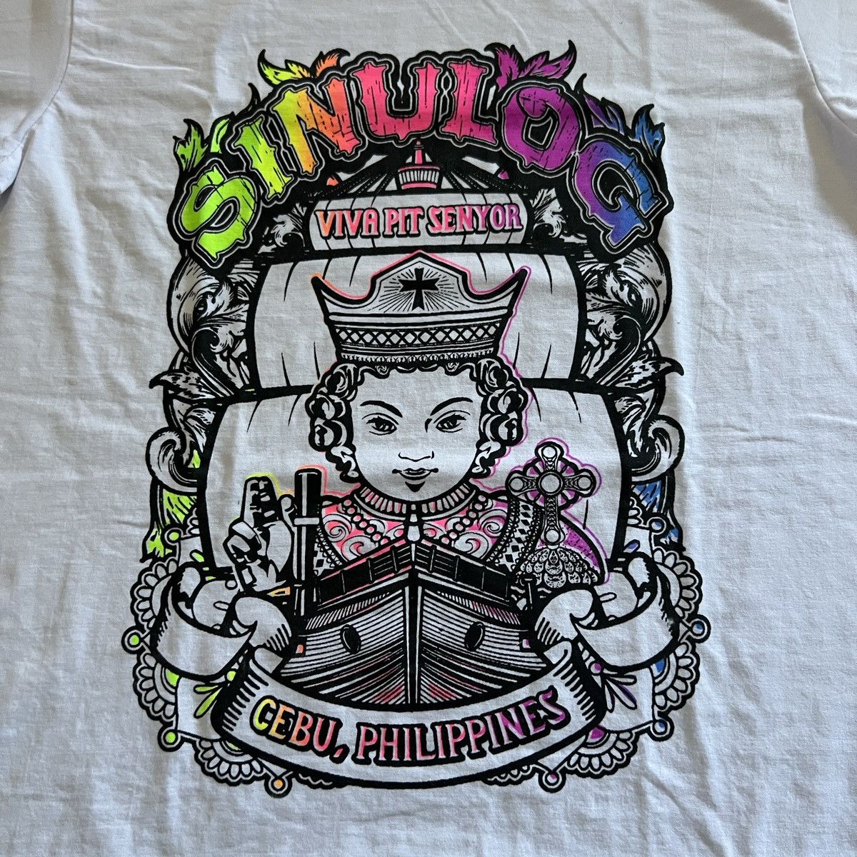 Vintage Vintage Sinulog Festival Cebu Philippines tourist shirt Size US M / EU 48-50 / 2 - 2 Thumbnail