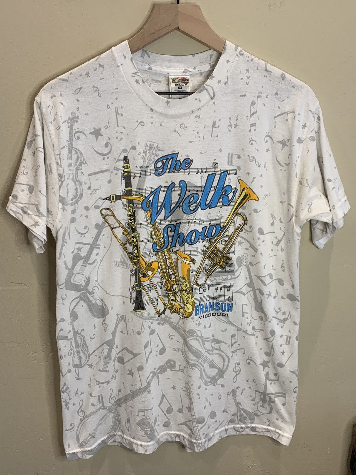 image of Art Vintage 1997 Lawrence Welk Show Branson Missouri Shirt in White, Men's (Size Medium)
