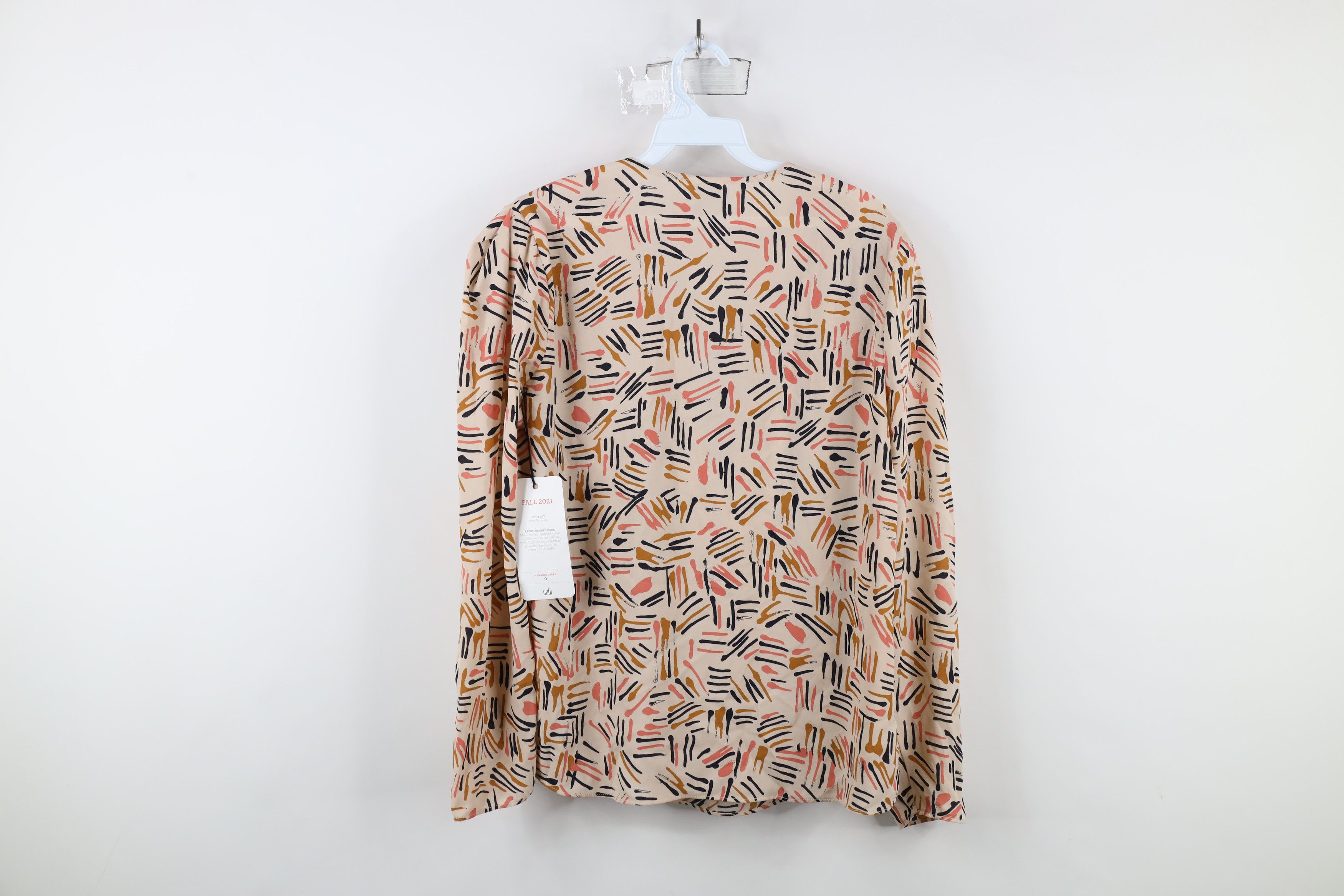 Vintage New Cabi Abstract Line Art Marni Blouse Top Shirt Polyester Size M / US 6-8 / IT 42-44 - 9 Thumbnail