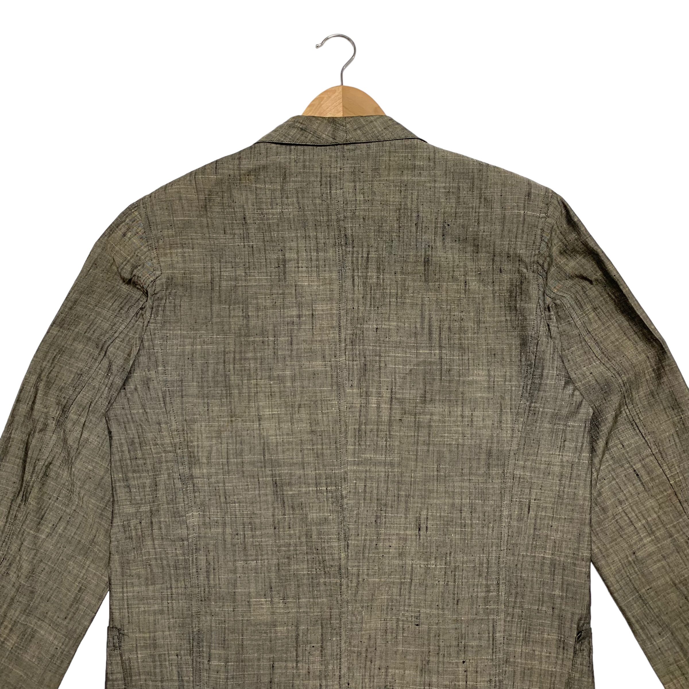 Yohji Yamamoto Vintage 80s Yohji Yamamoto SIgnature Silk Coat Blazer Size M / US 6-8 / IT 42-44 - 6 Thumbnail
