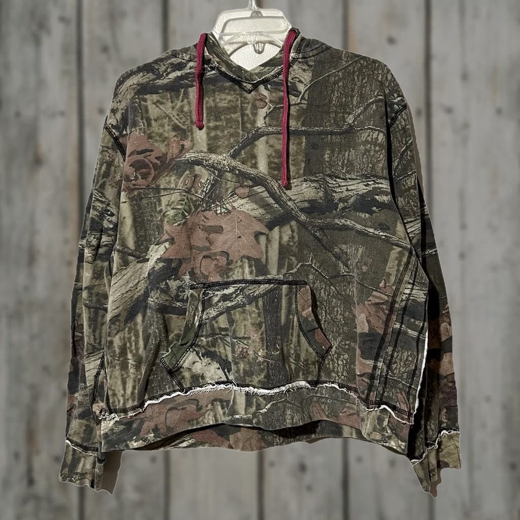 Vintage VINTAGE Mossy Oak Break Up camo Hoodie Womens XL Brown Pullover Y2K 2000s Activewear Camouflage Size XL / US 12-14 / IT 48-50 - 1 Thumbnail